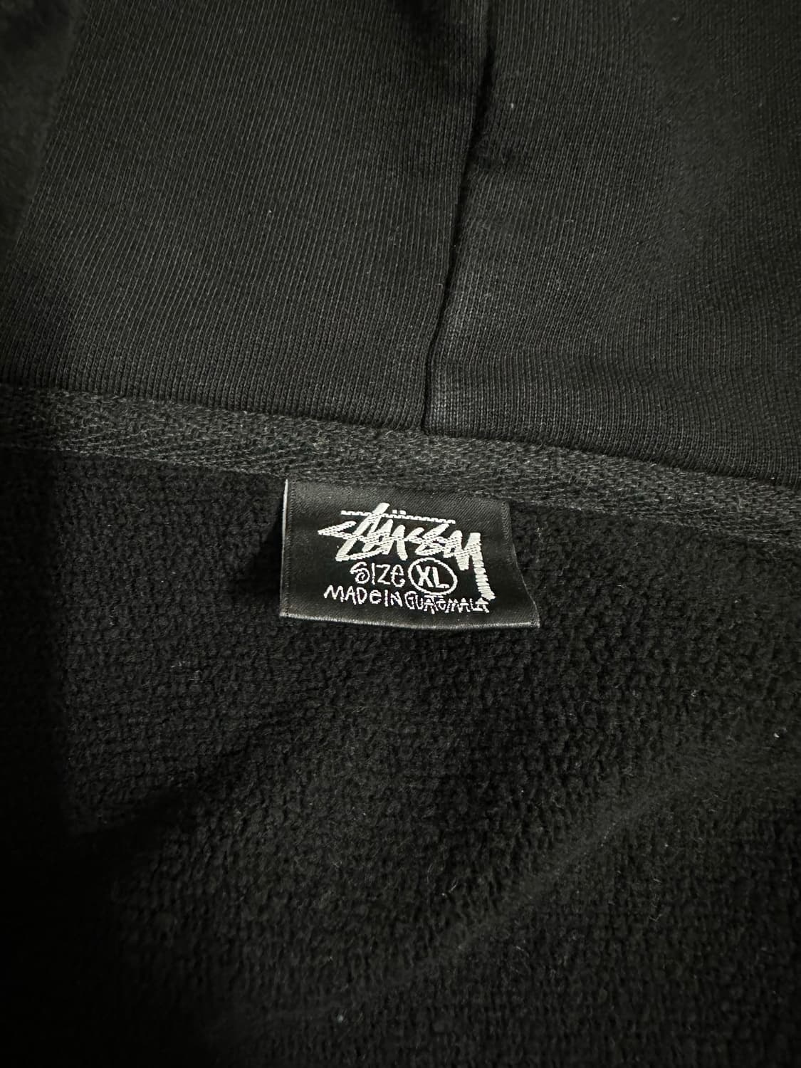 스투시 블랙 후드집업 XL 상품이미지5