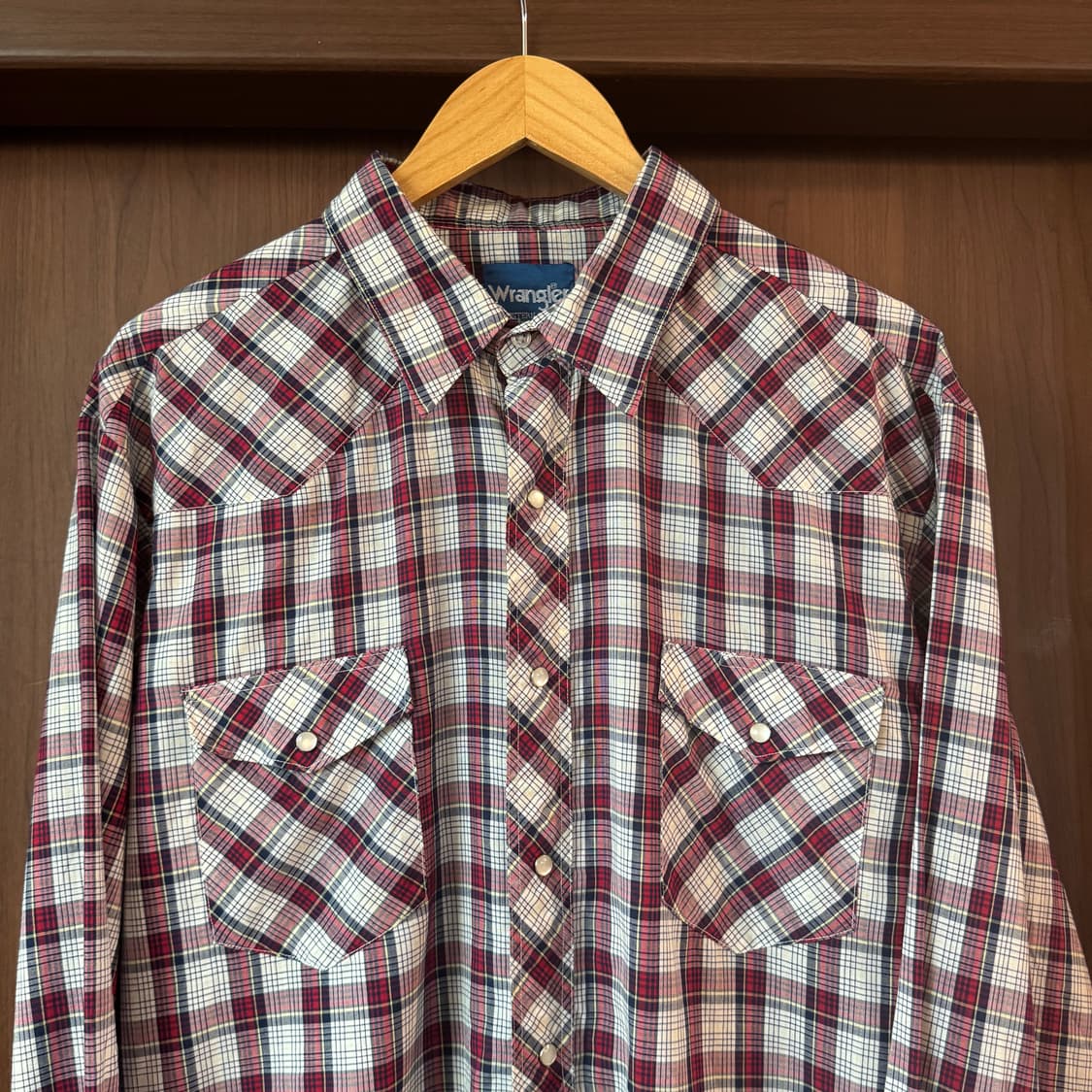 90s 랭글러 체크 웨스턴셔츠 상품이미지2