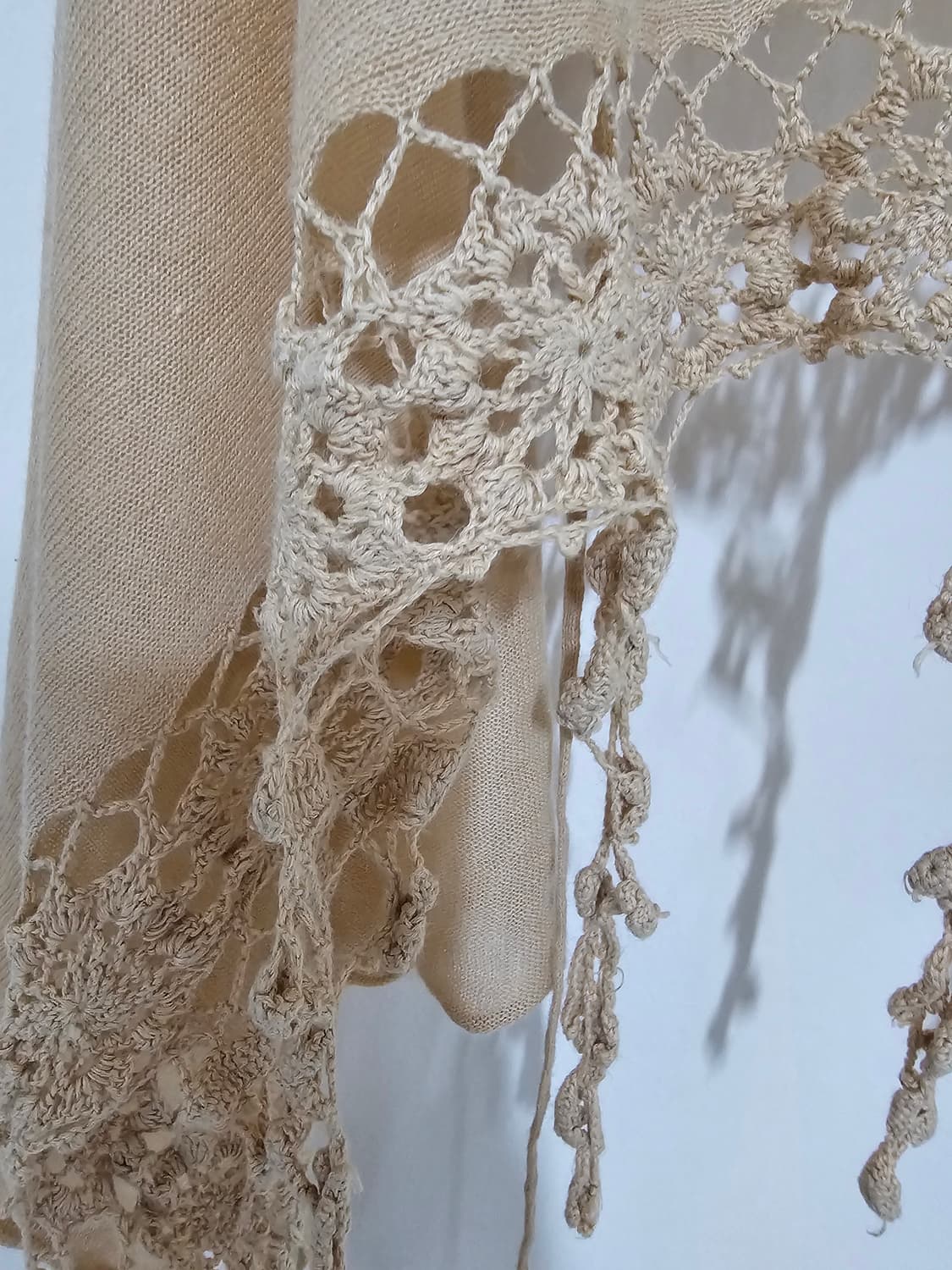 애비뉴8th 크로세 뜨개 린넨소재 미국 뉴욕 맨하탄 구입 160*50 상품이미지3