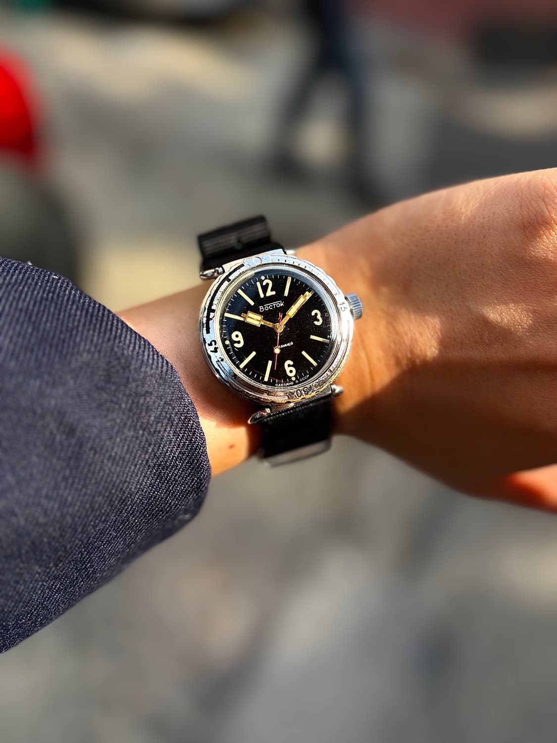 1978년 소련군 다이버 보급 시계 앰피비아 NVCH-30 상품이미지1