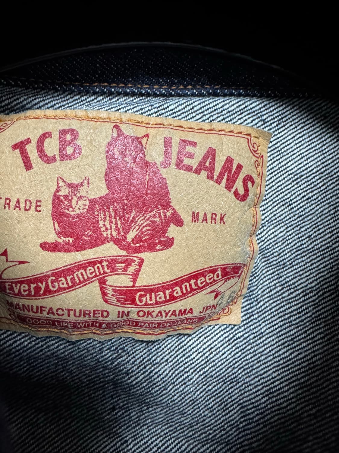 TCB 50 2세대 자켓 46 새상품 풀카운트 웨어하우스 제라도 LVC 상품이미지2