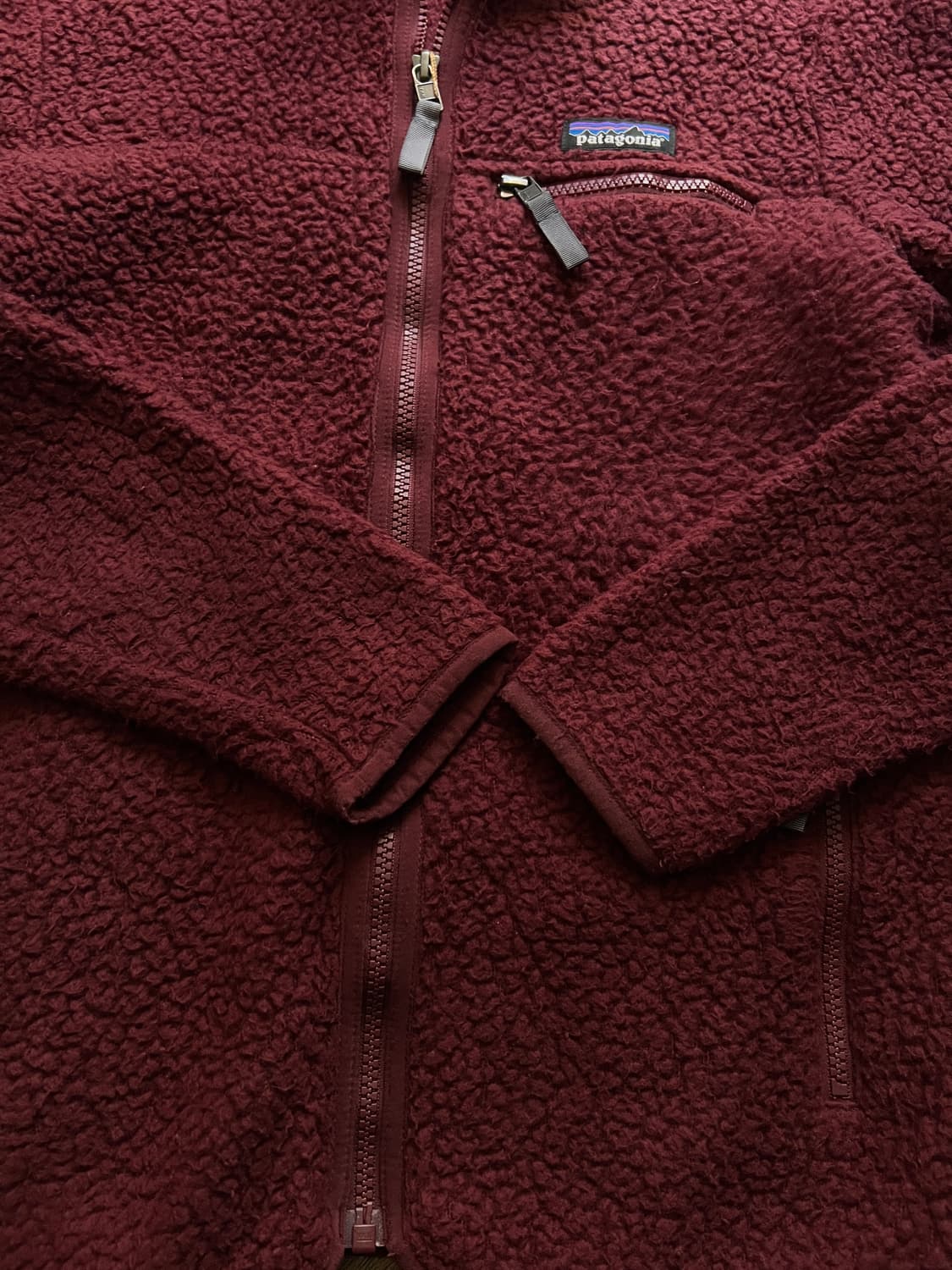 [XS]파타고니아 버건디 레트로 플리스 자켓 상품이미지4