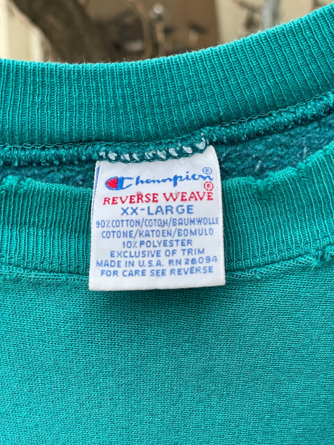 90s 빈티지 챔피온 리버스위브 틸 컬러 xxl 상품이미지10