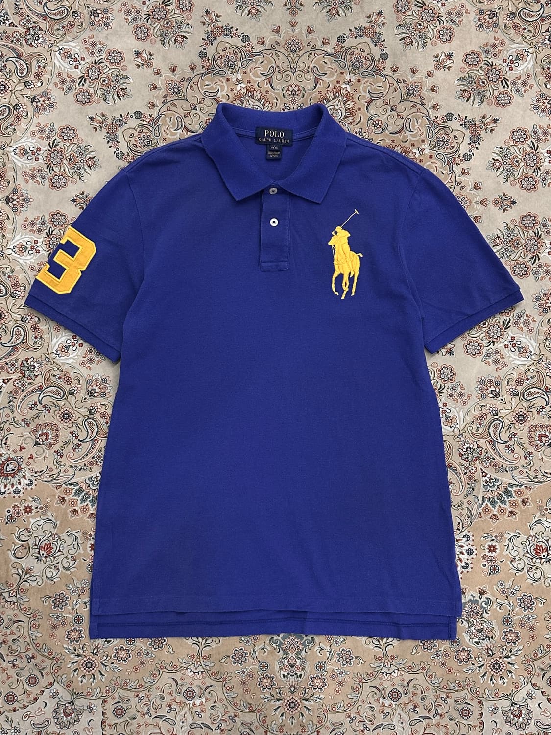 폴로 랄프로렌 블루/옐로우 빅포니 카라티  상품이미지2
