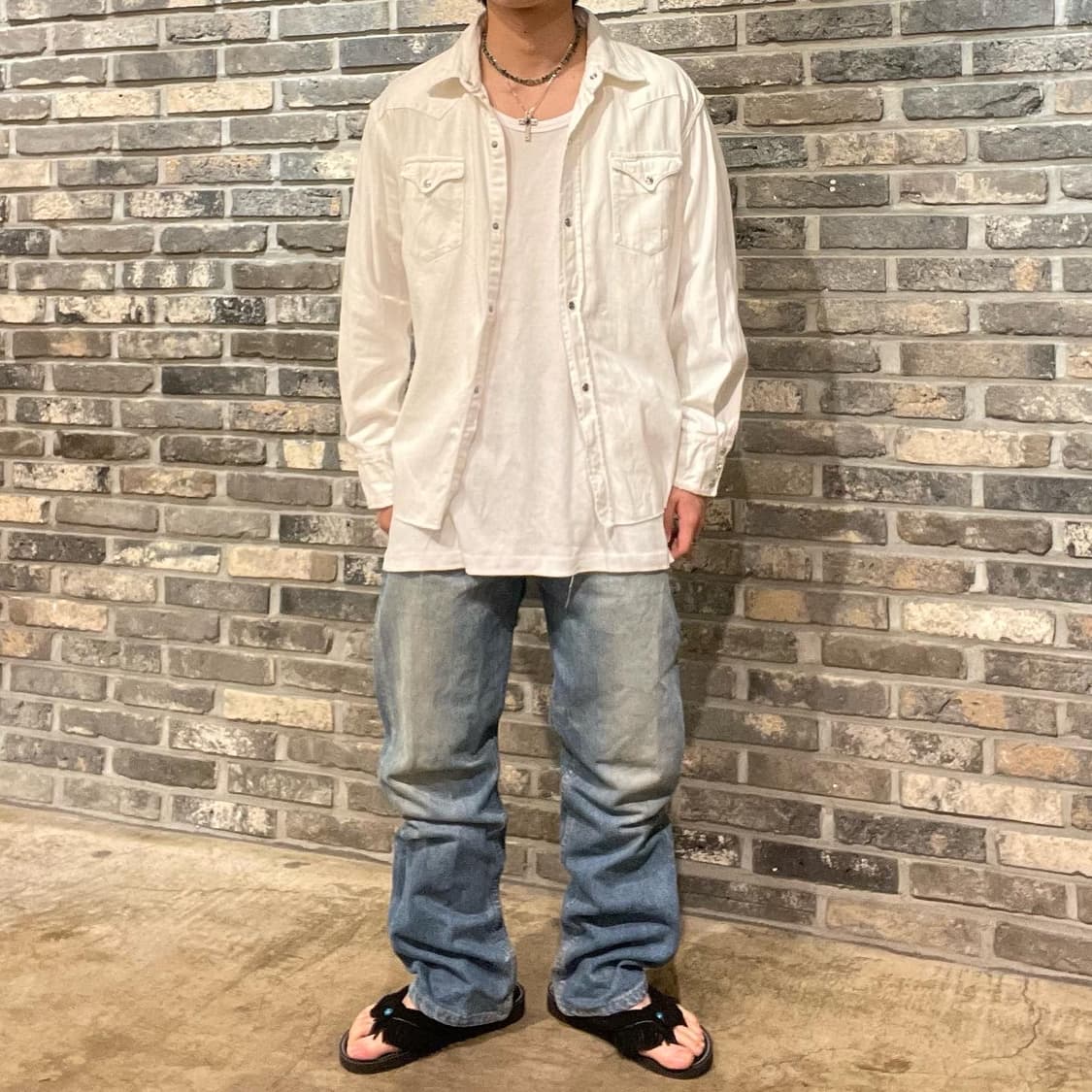 언유즈드 웨스턴 데미지 셔츠 상품이미지5