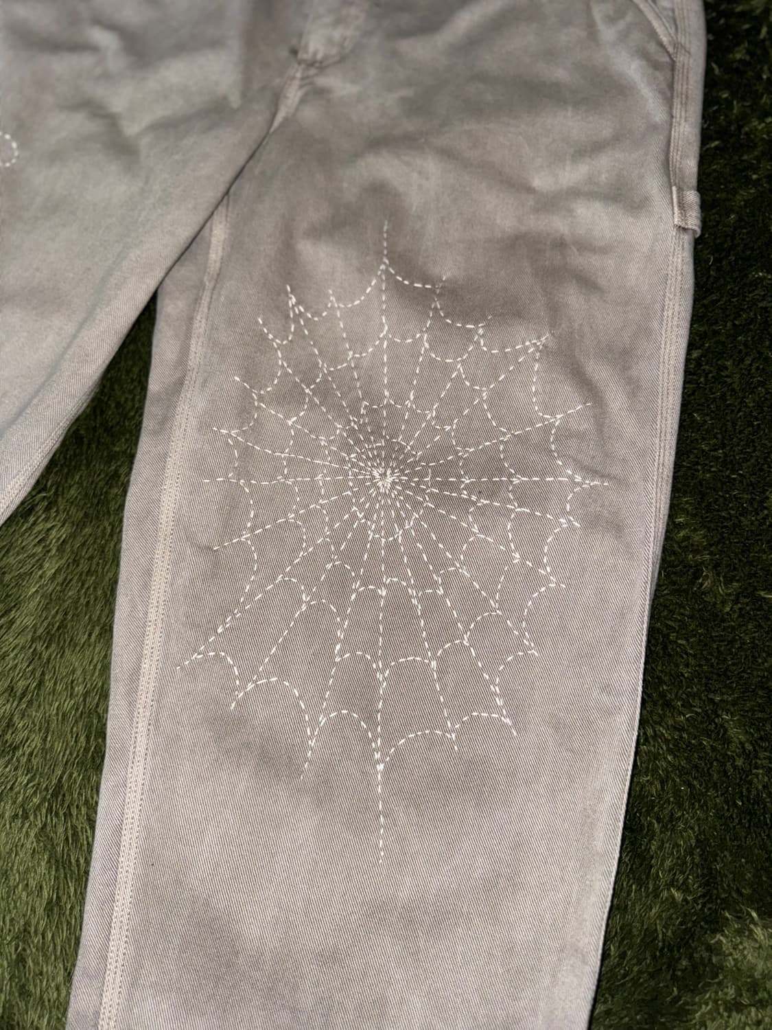 [L] 나이키 라이프 스파이더 웹 사시코 커스텀 카펜터 팬츠 상품이미지4