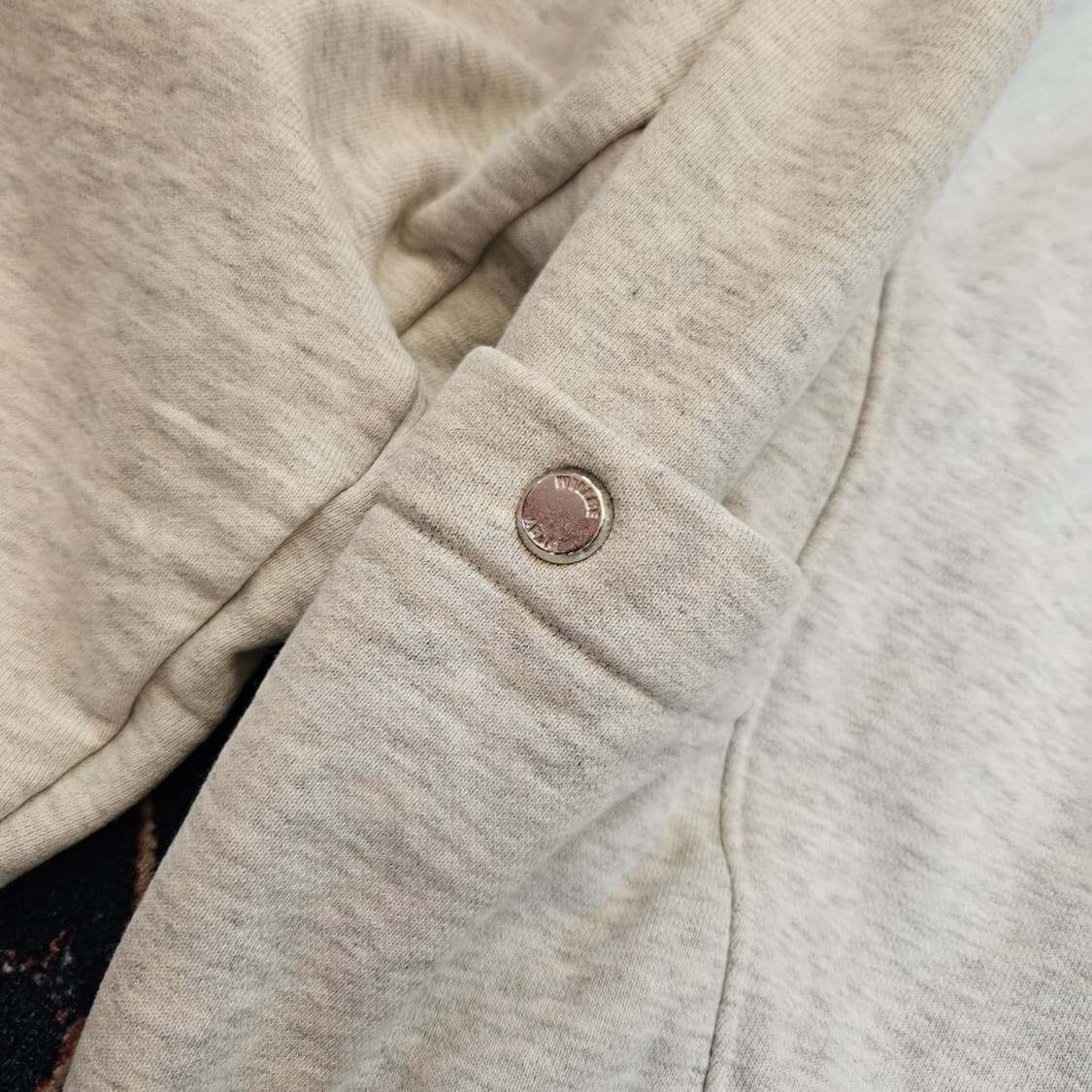 윌비플레이 24fw 스냅 후드 오트밀  상품이미지8