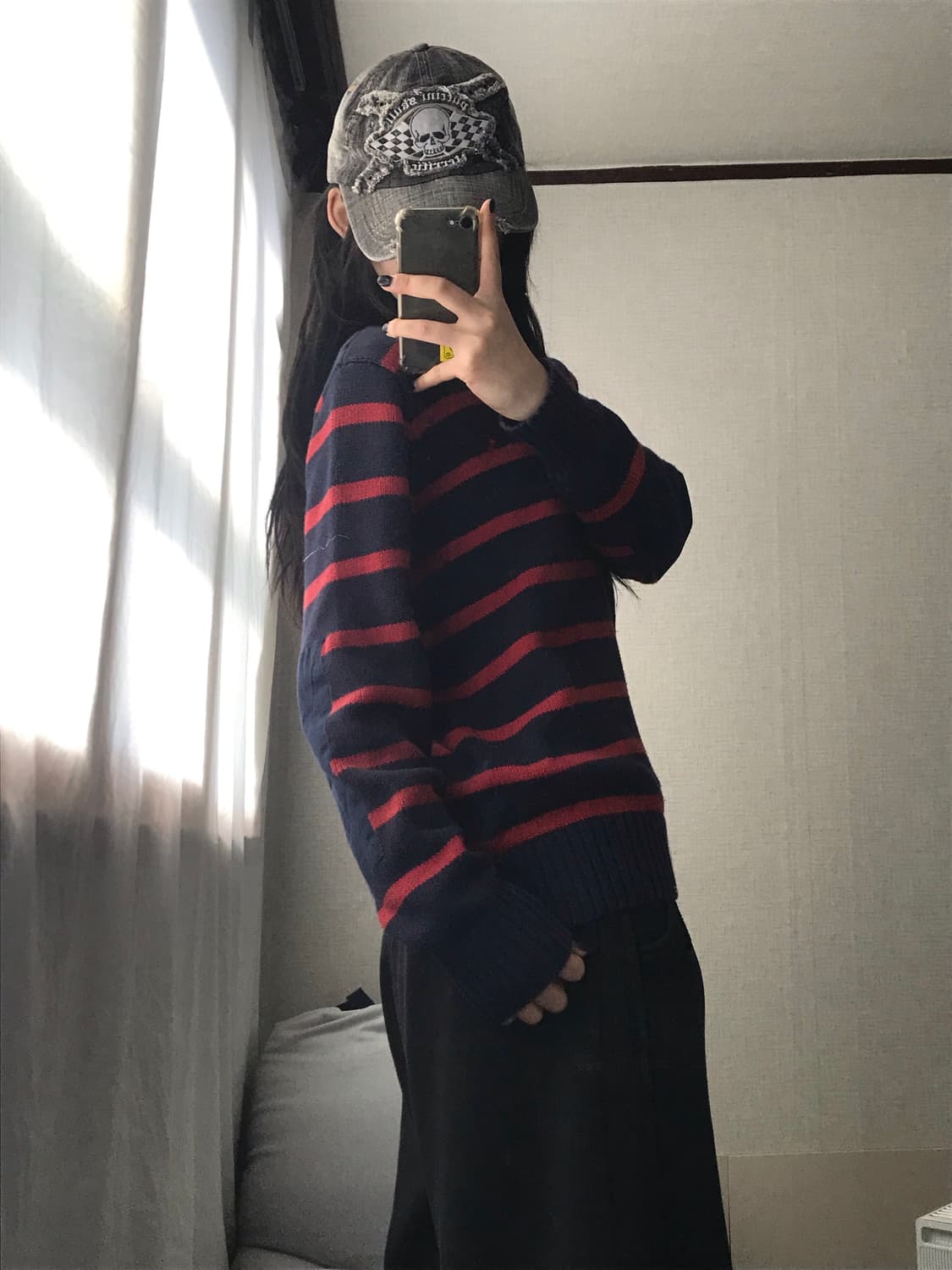 폴로 스트라이프 엘보패치 니트 상품이미지4