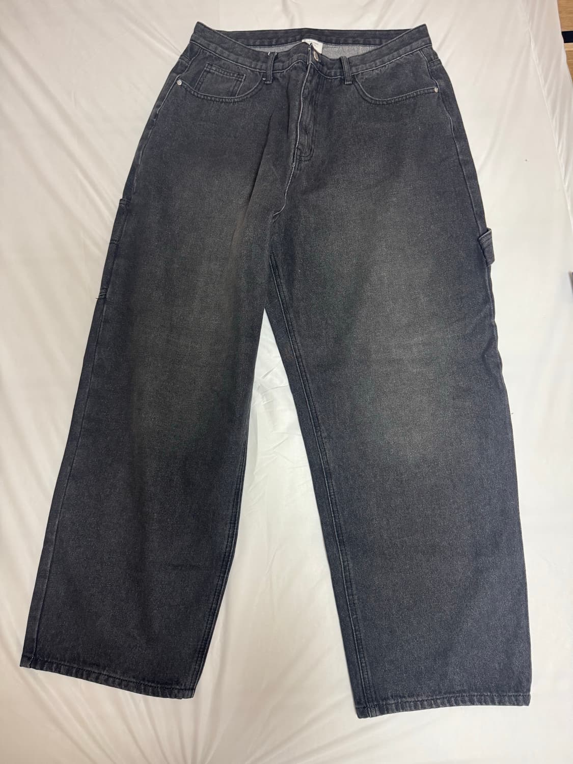 Lab studio 흑청 커브드팬츠 상품이미지3