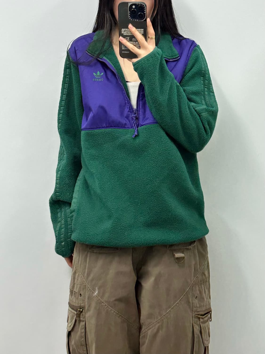 아디다스 플리스 후리스 반집업 맨투맨 상품이미지1