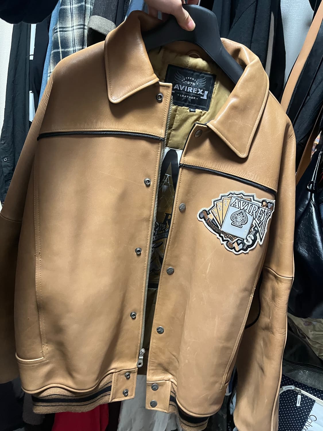 아비렉스 레더 바시티 상품이미지1