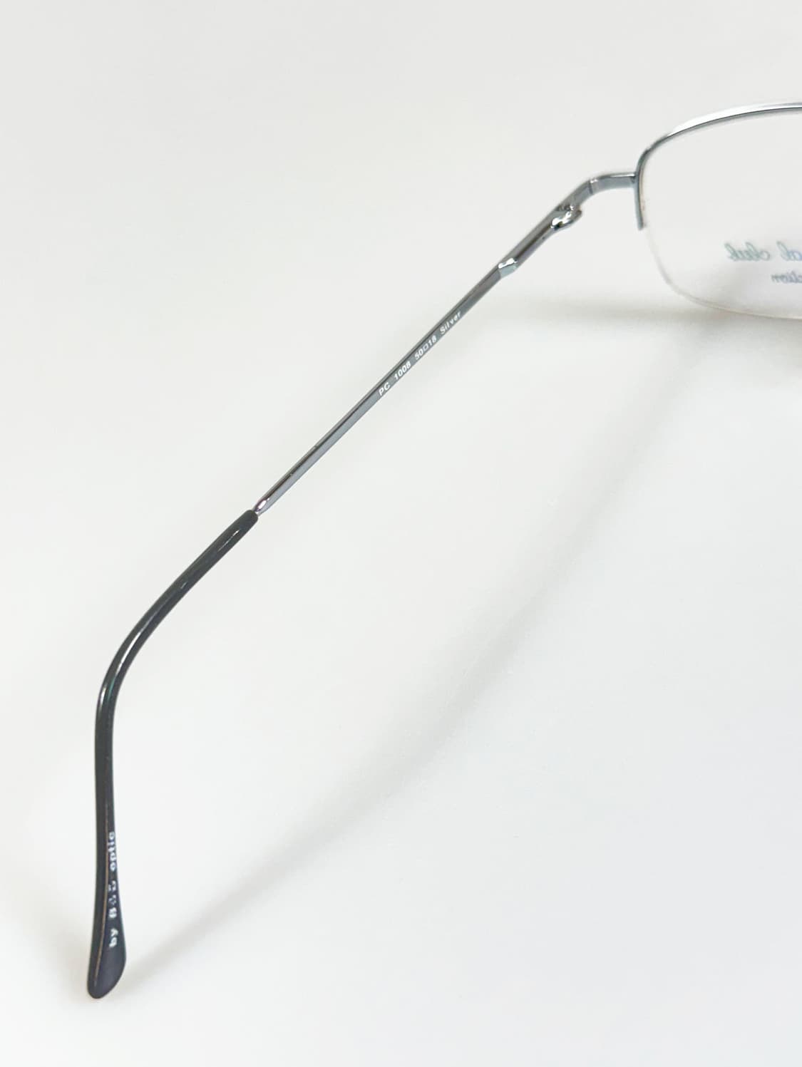 Political Club 실버 메탈 반무테 스퀘어 빈티지 안경 상품이미지6