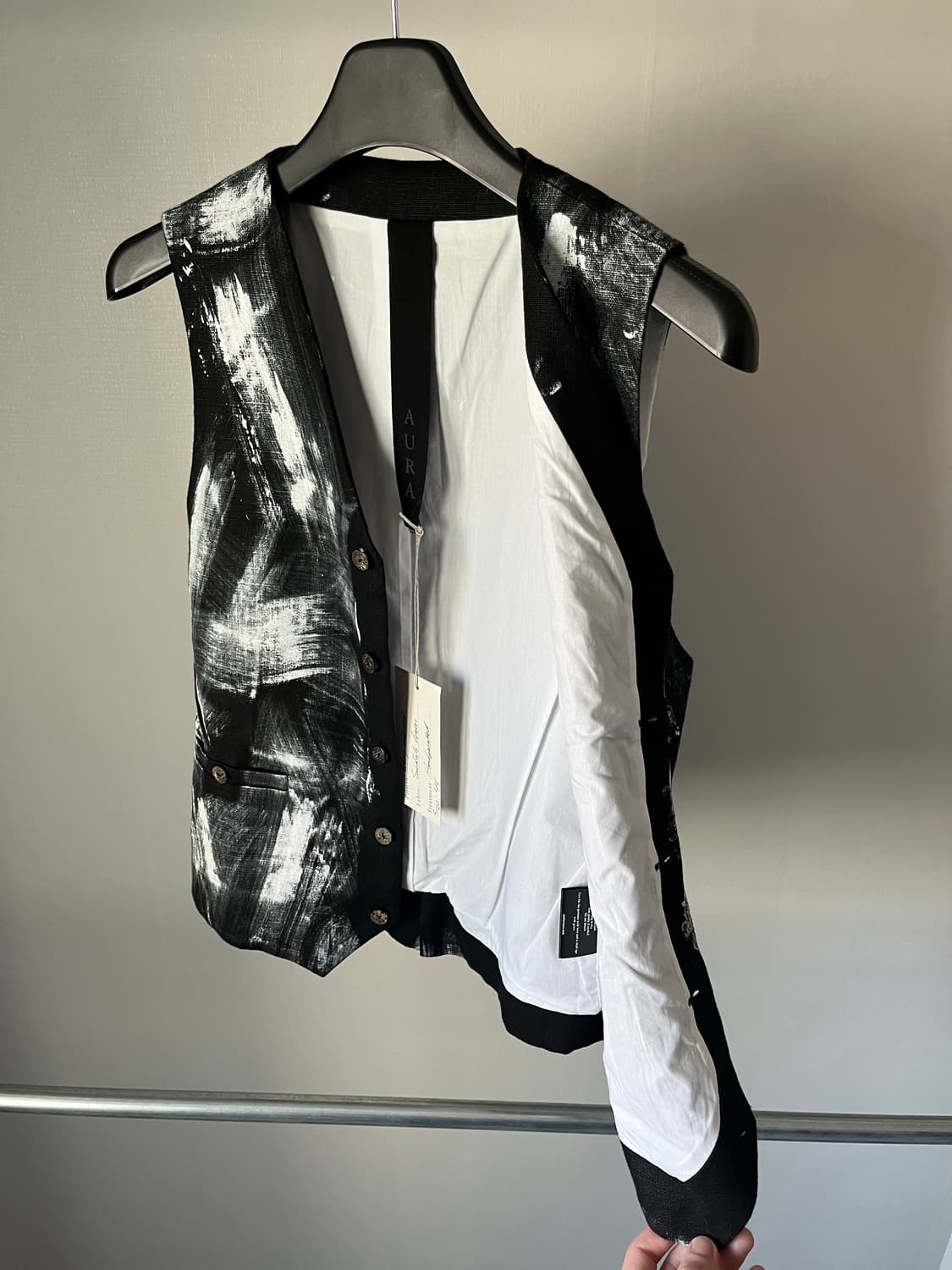 Atelier Aura Hand Painted Linen Vest  상품이미지4