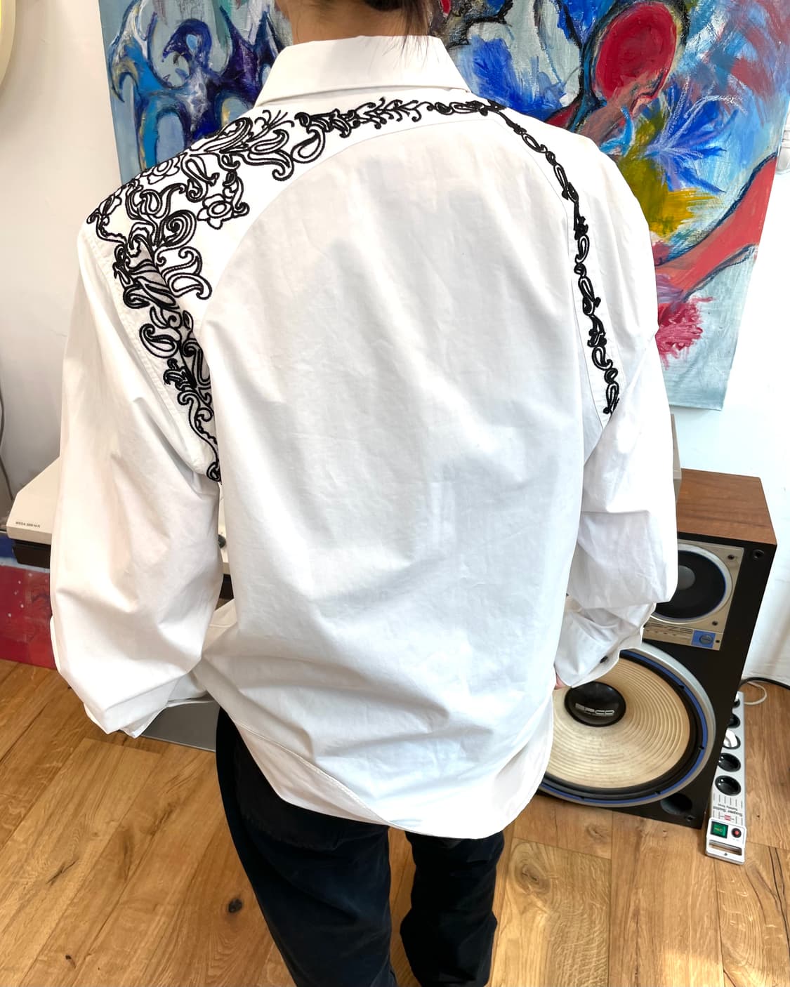 [XL] 알렉산더맥퀸 체인 자수 셔츠 상품이미지5