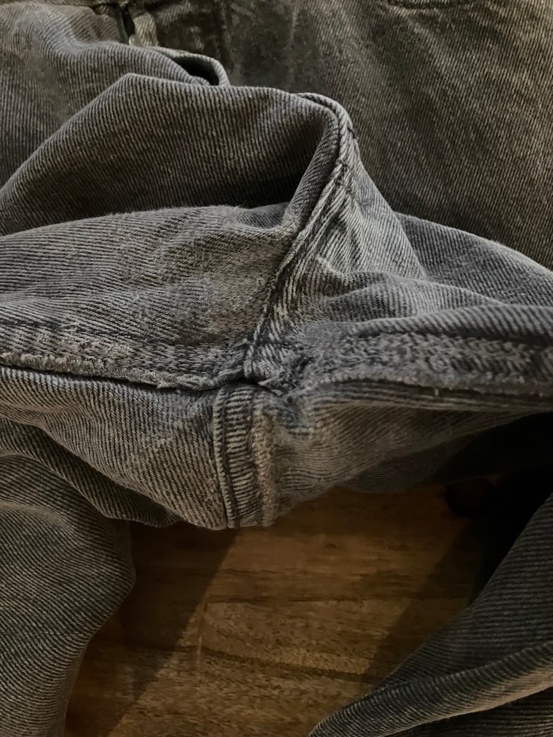 90s USA 빈티지 리바이스 501 블랙 데님 팬츠 상품이미지8