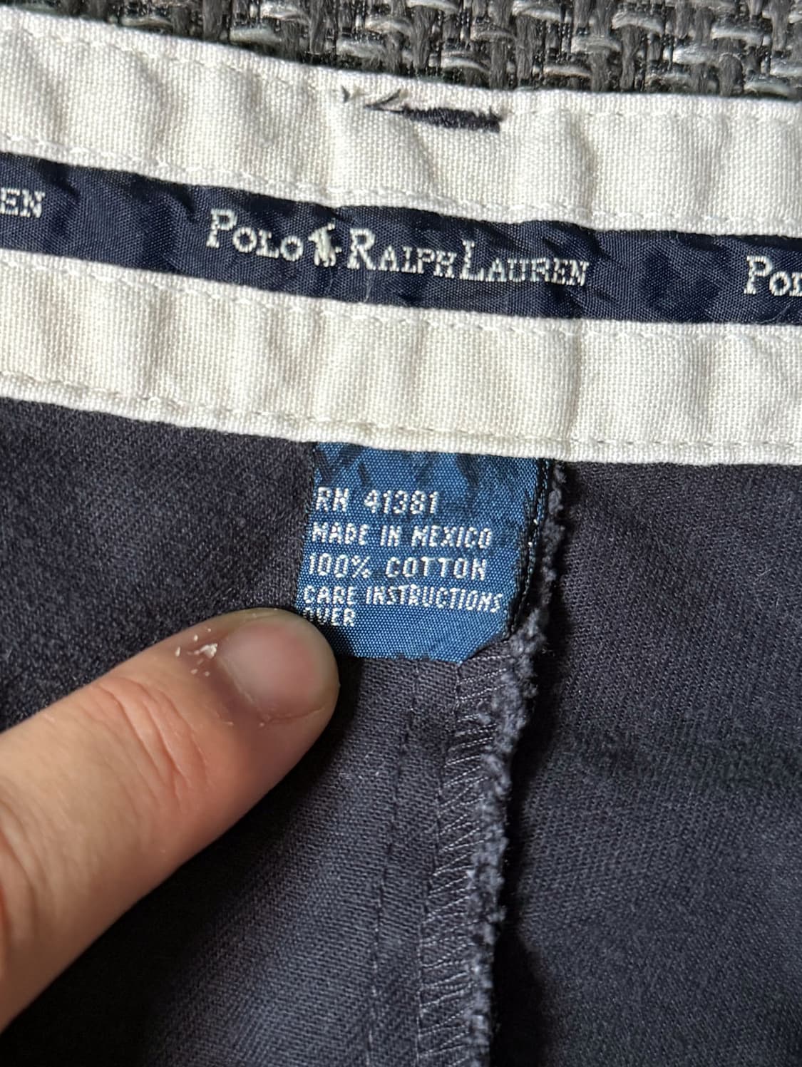 (38) 90s 폴로 랄프로렌 앤드류 더블 플리츠 치노 팬츠 상품이미지4