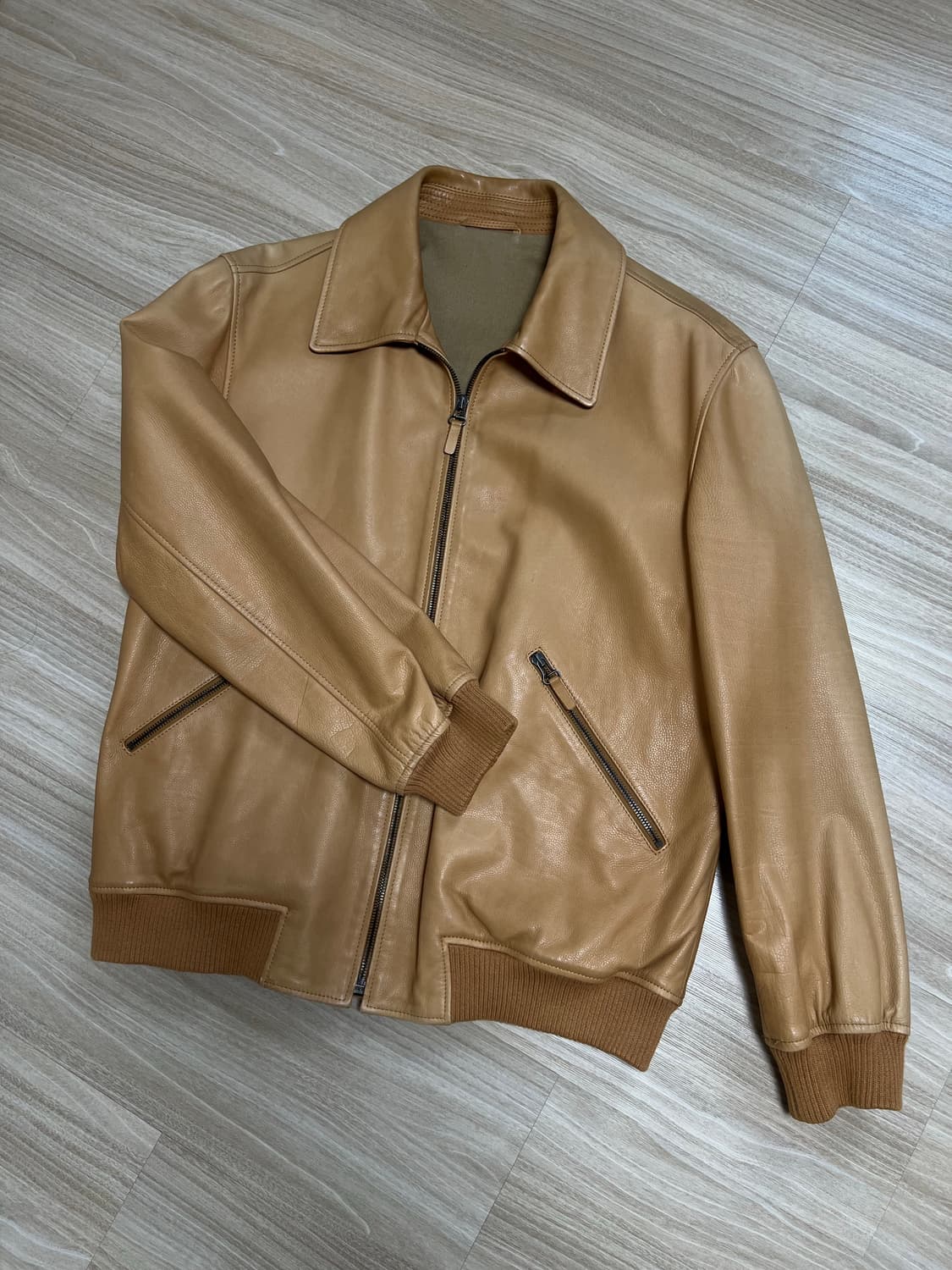 Dunhill Vintage Leather Jacket 상품이미지3