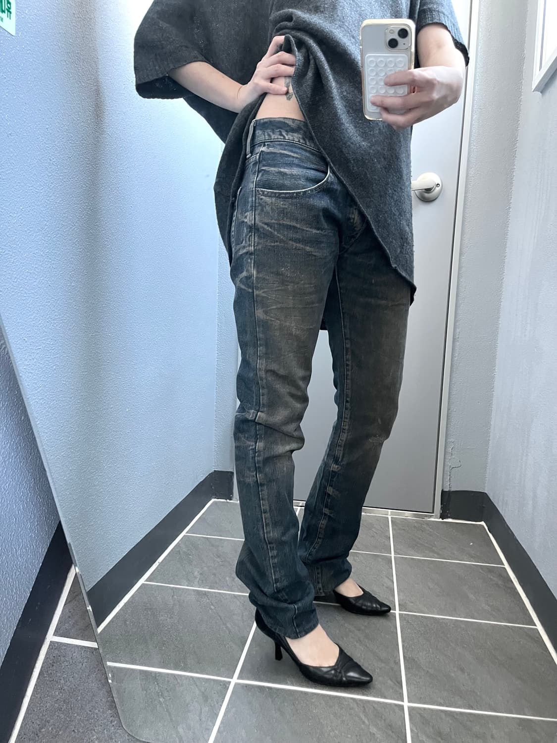 The twelve 스트레이트 데님 팬츠 상품이미지1