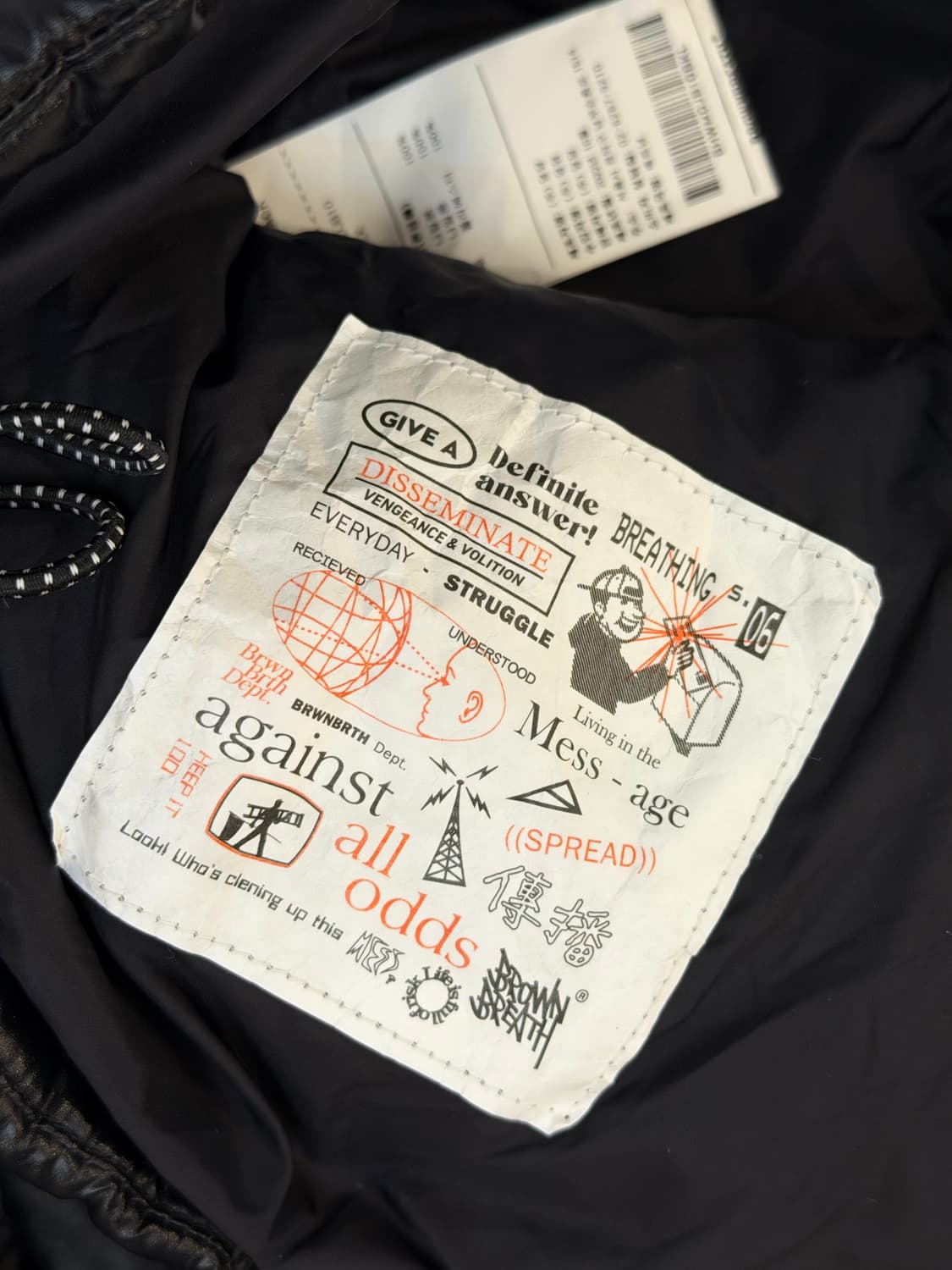 브라운브레스 태그숏 유광패딩 블랙 상품이미지8