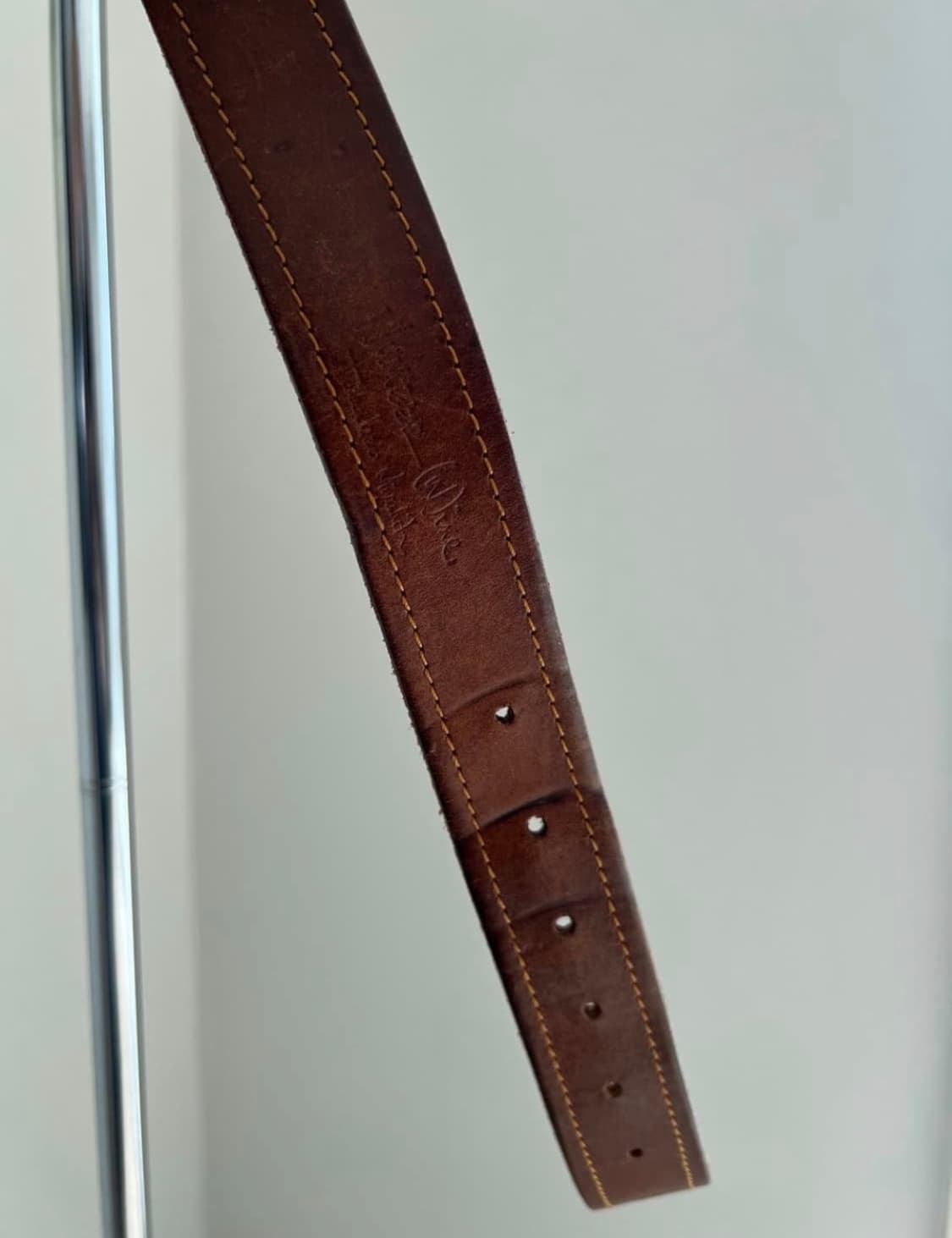 Number (N)ine 넘버나인 브라운 레더벨트 상품이미지4