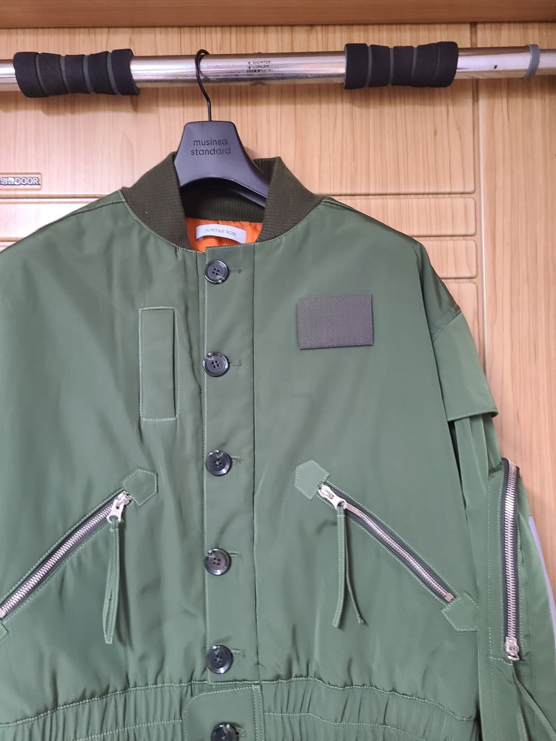 [S] 준태킴 juntaekim 카키 봄버 자켓 상품이미지2