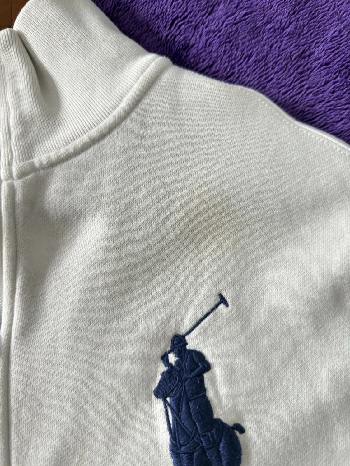 폴로 랄프 로렌 빅 포니 USA 성조기 화이트 집업 상품이미지3