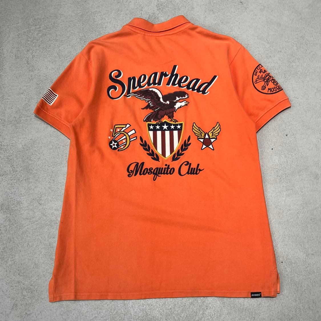 아비렉스 자수 반팔카라티 s10665 상품이미지2