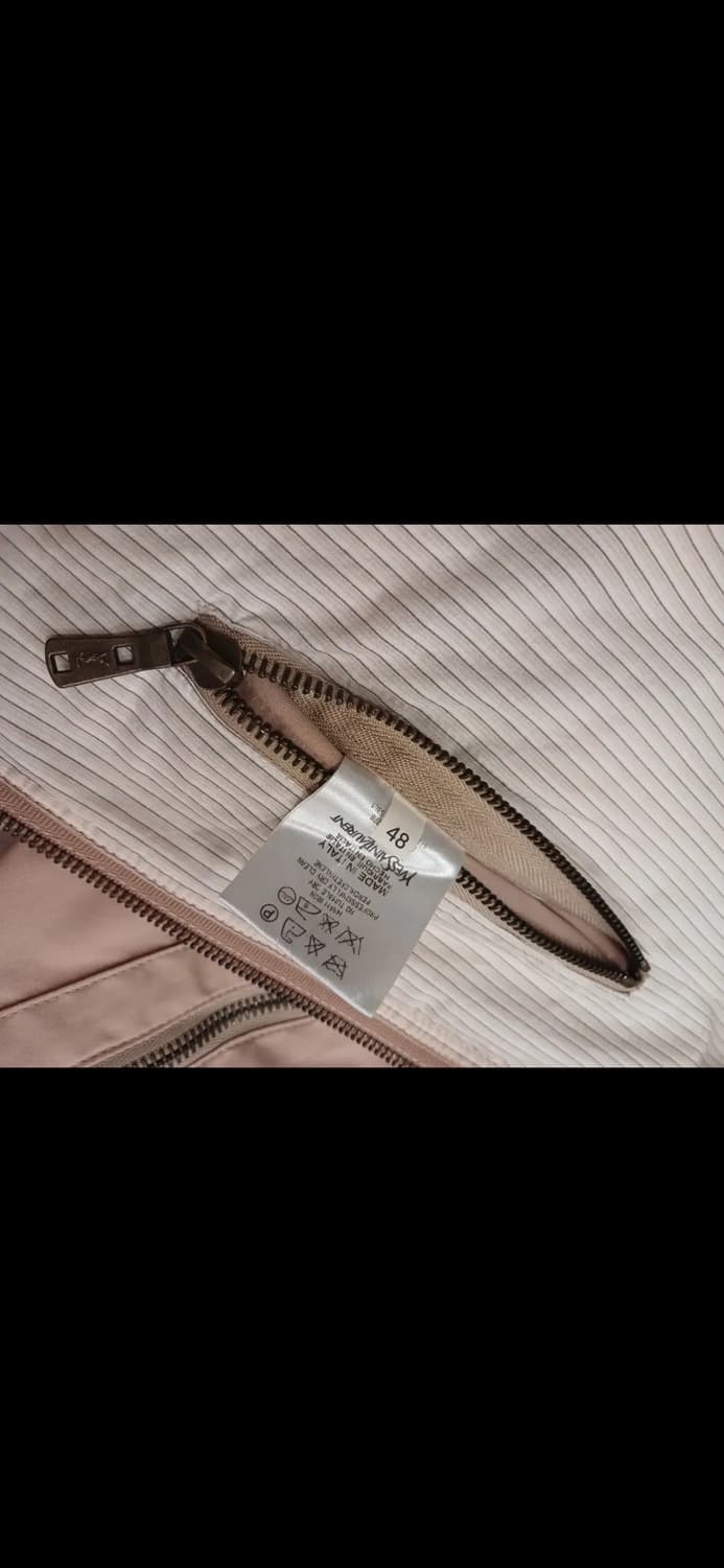 YSL rive gauche LEATHER TRIMMED JACKET 상품이미지10