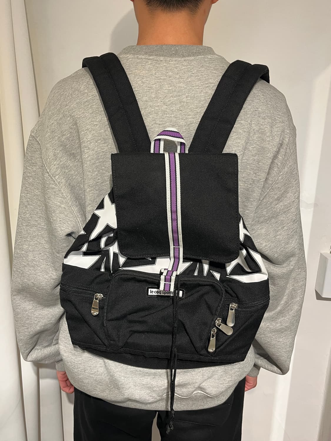 쿠로미깔 별무늬 백팩 ⭐️ 상품이미지3