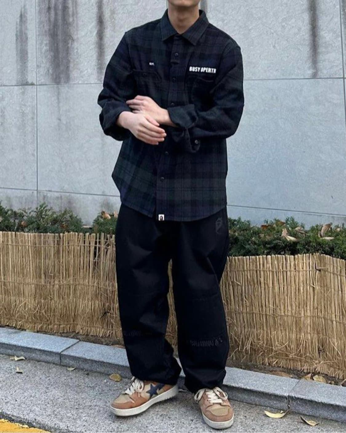 베이프 A BATHING APE Flannel Tactical Shirt 상품이미지3