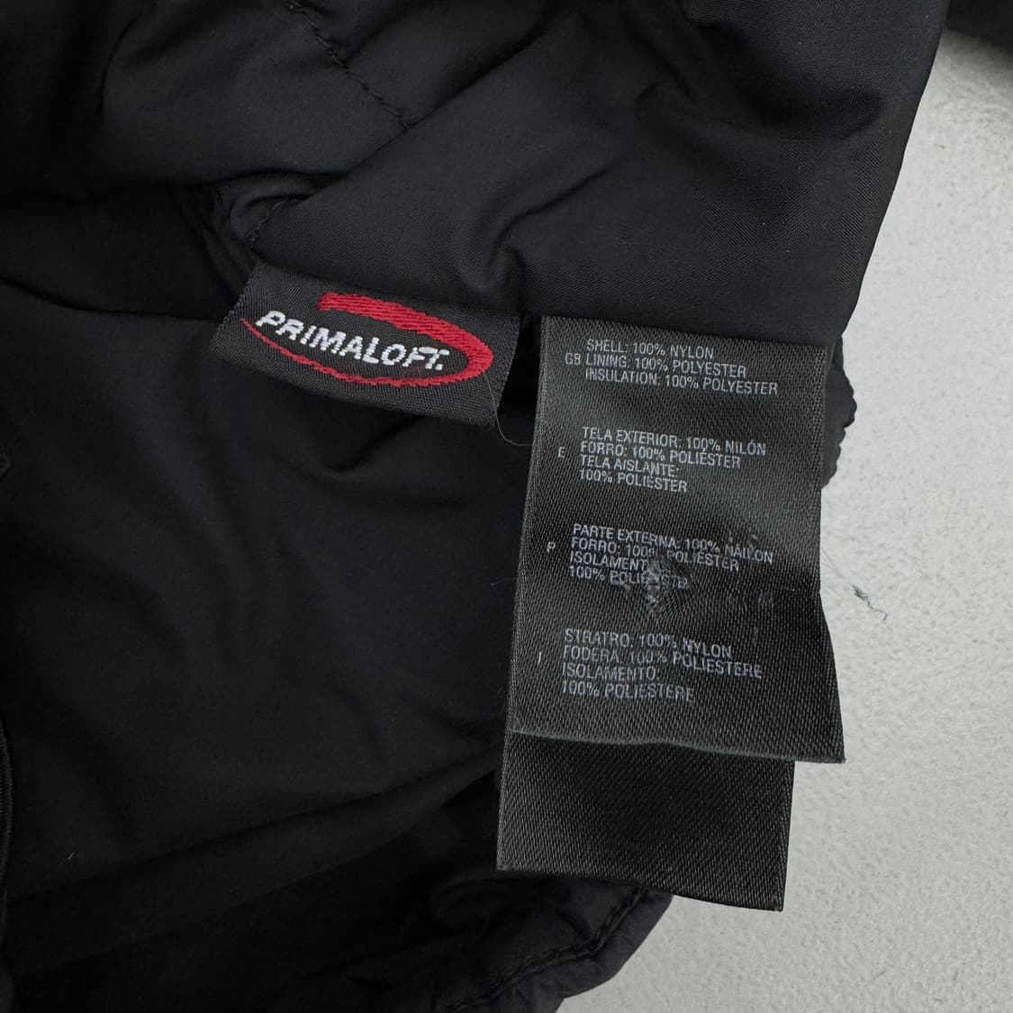 노스페이스 고프코어 프리마로프트 경량패딩 블랙 상품이미지8