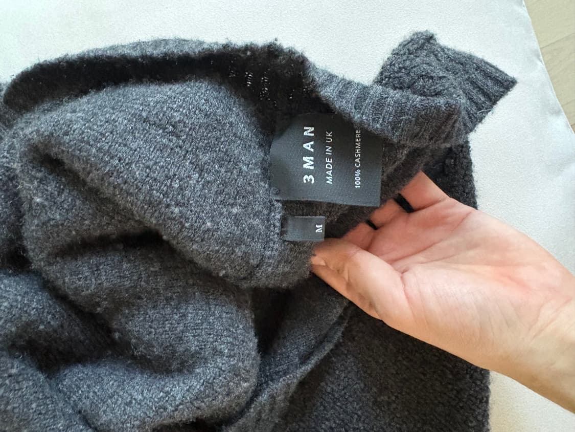 [M] 3MAN 캐시미어 플리스 후드 상품이미지3