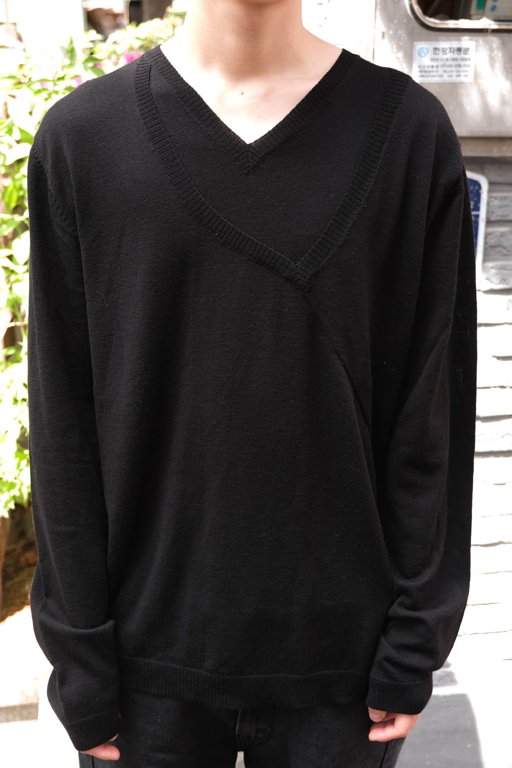 Helmut lang 2way 더블넥 니트 xl 상품이미지2