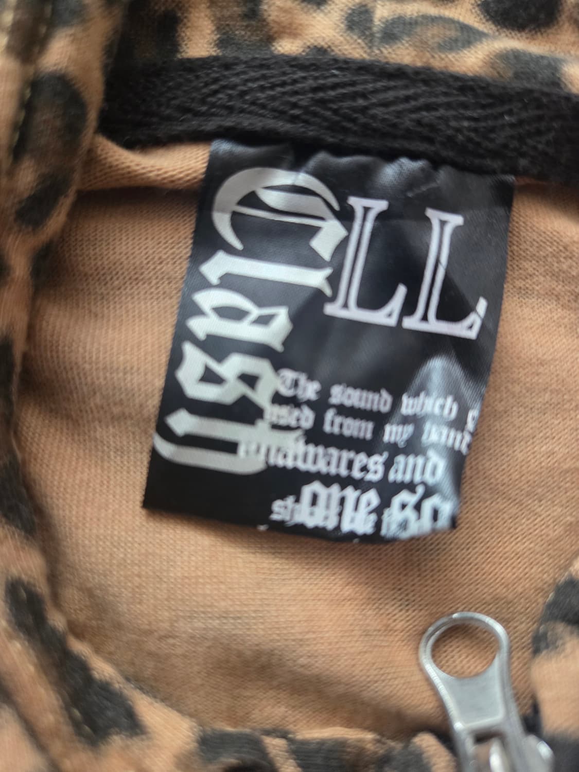 JPN 클래쉬(Clash) 갸루 타이거 프린트 민소매 후드티. 상품이미지3