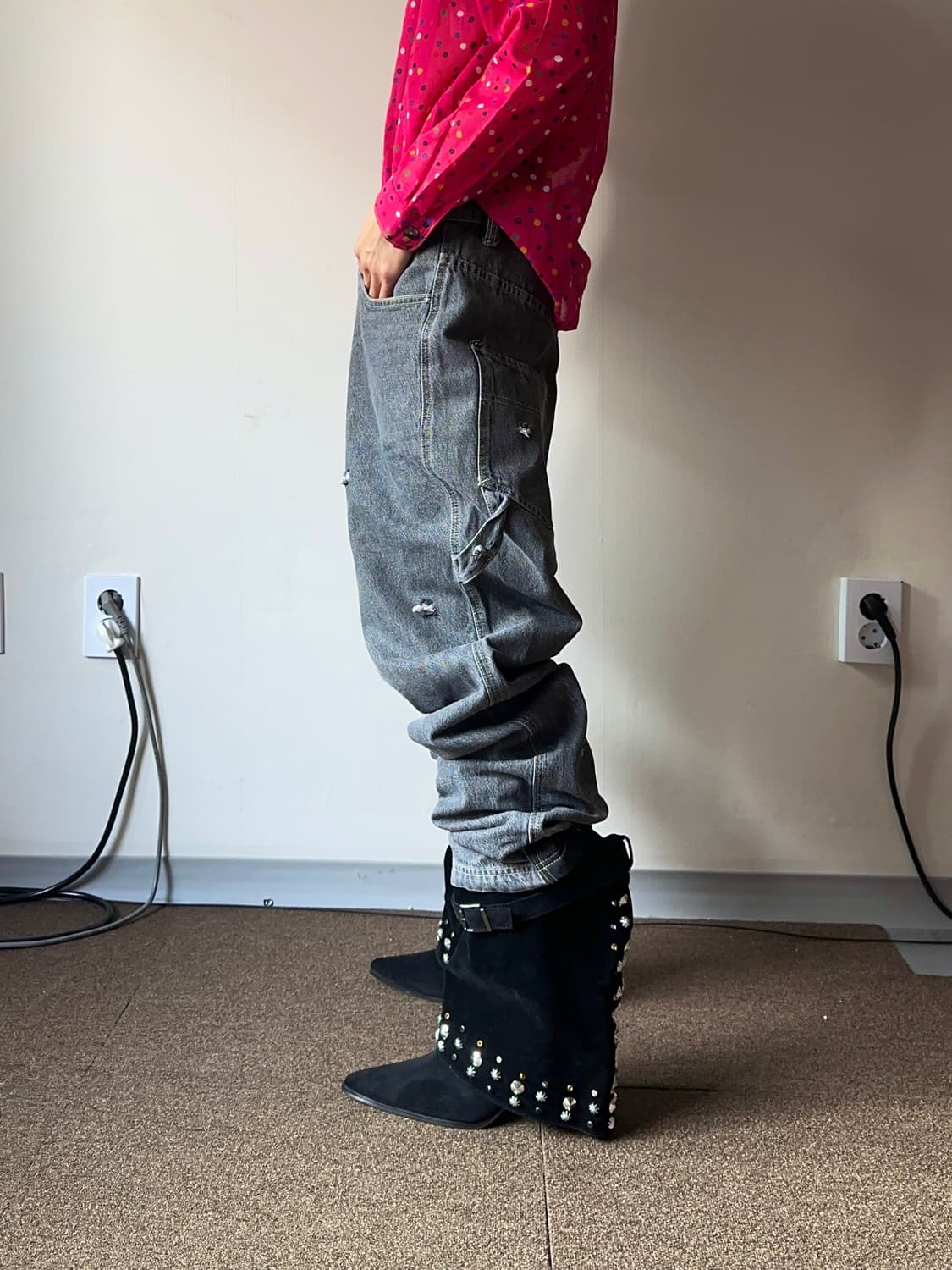 Rocawear 대미지 카펜터 루즈 테이퍼드 진 상품이미지9