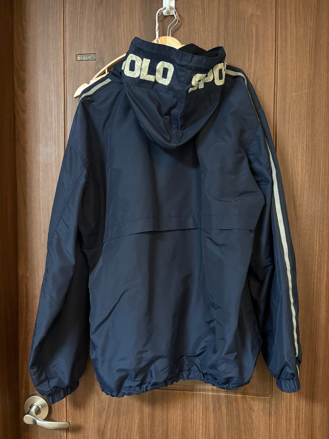 폴로 90s 스포츠 바람막이 자켓 네이비 상품이미지3