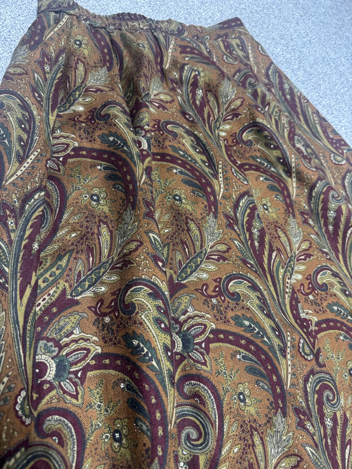 •Japanese vintage 페이즐리 패턴 롱 스커트 상품이미지2