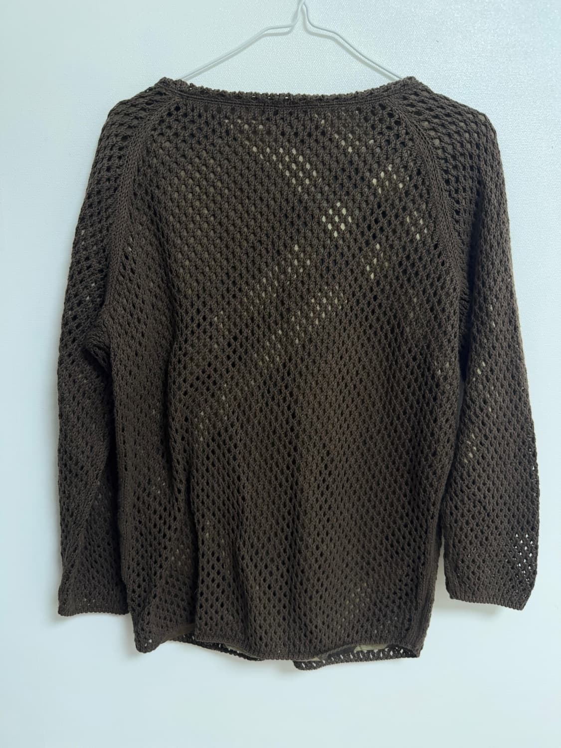 버버리 빈티지 그물 니트 브라운 상품이미지2