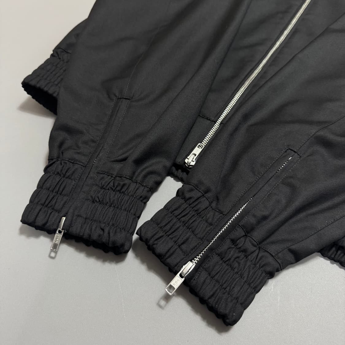 AZUL by moussy 블랙컬러 더블 집업 하이넥 블루종 자켓 상품이미지5