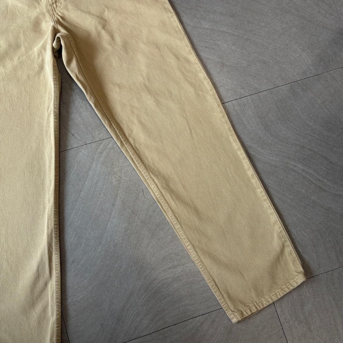 02년도 미국 생산 리바이스 550데님 베이지 팬츠 상품이미지4