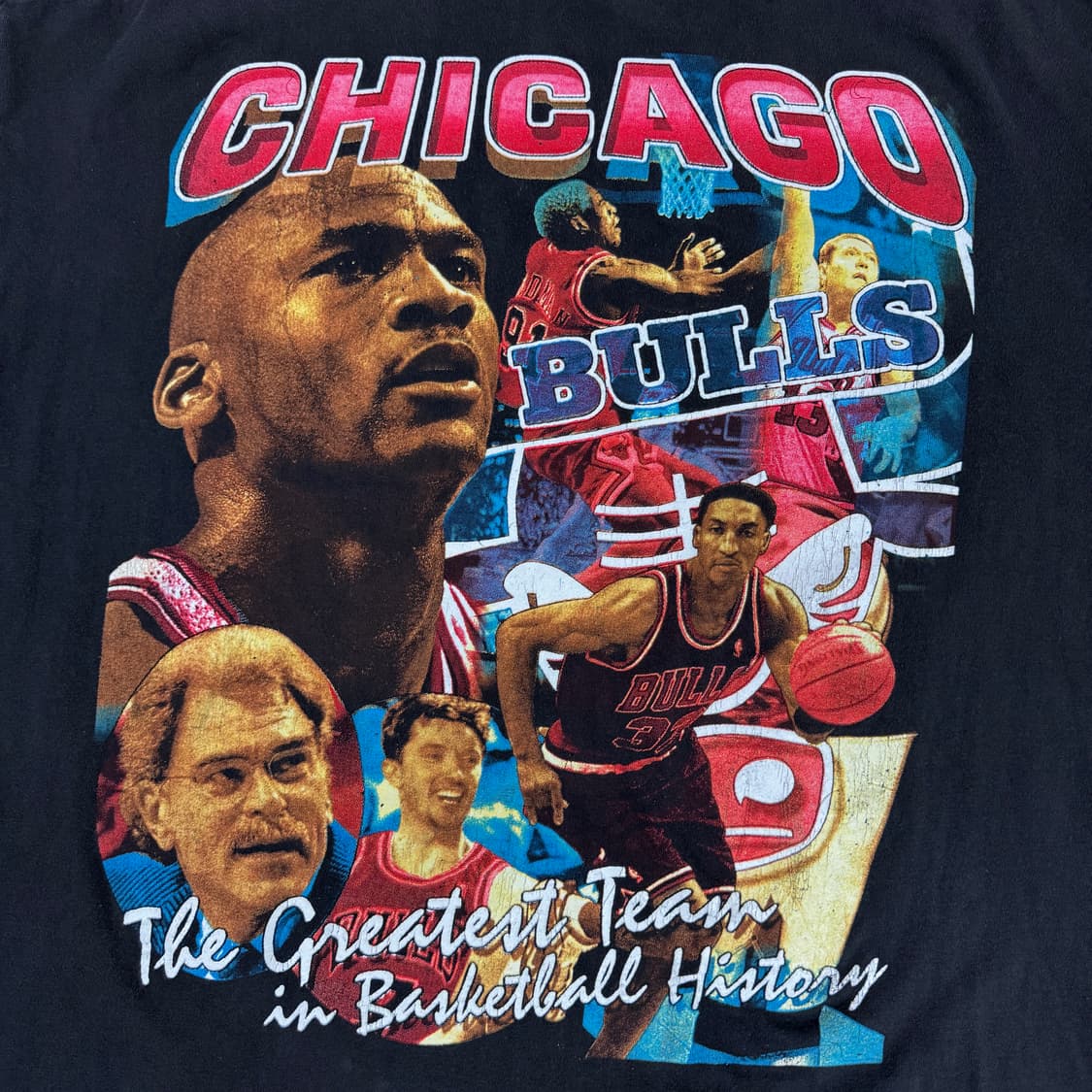 빈티지 90s Chicago Bulls Rap Tee 시카고불스 랩티셔츠 상품이미지7
