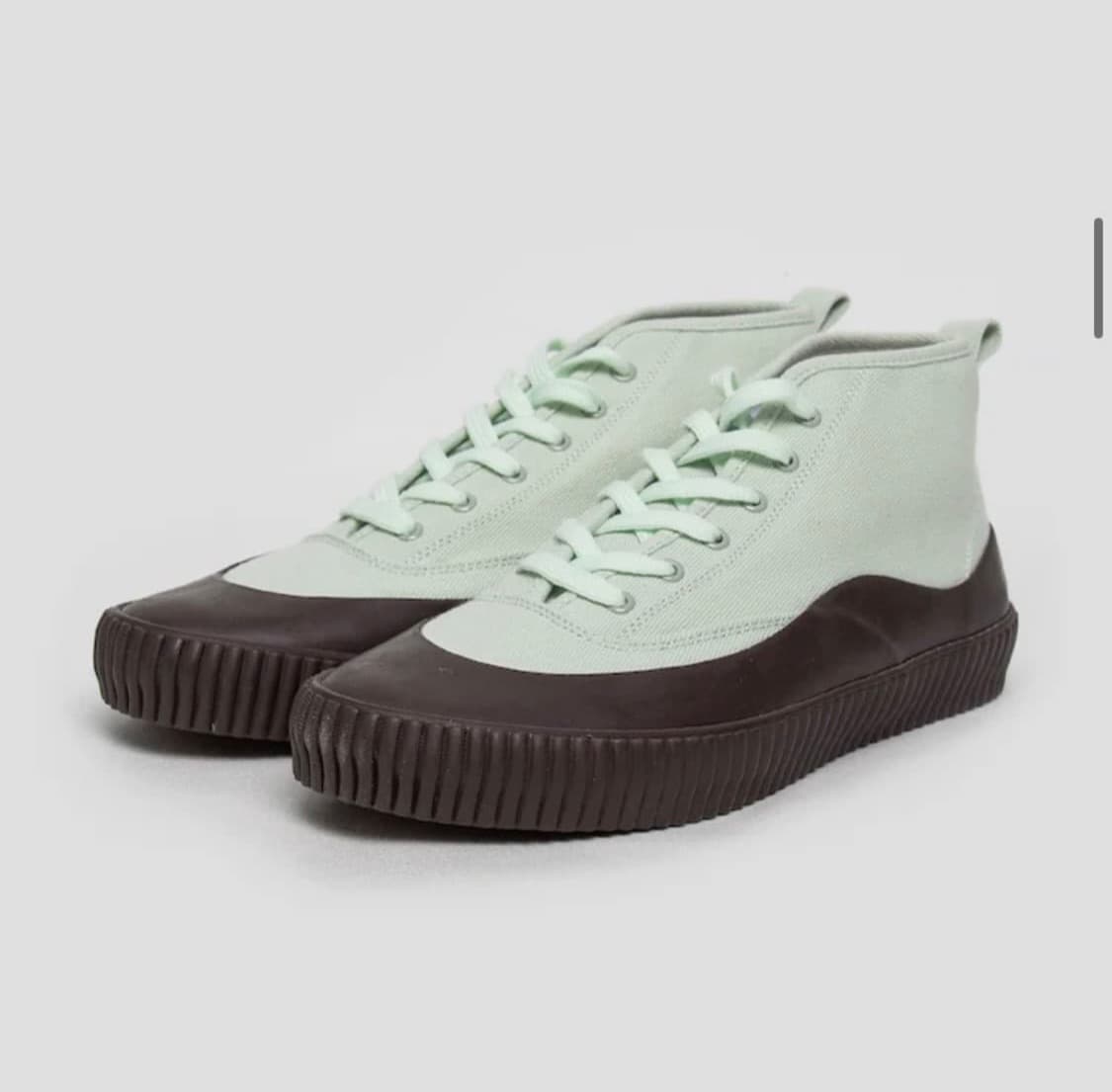 [메종키츠네] 다크브라운/민트 튜브스니커즈 상품이미지4