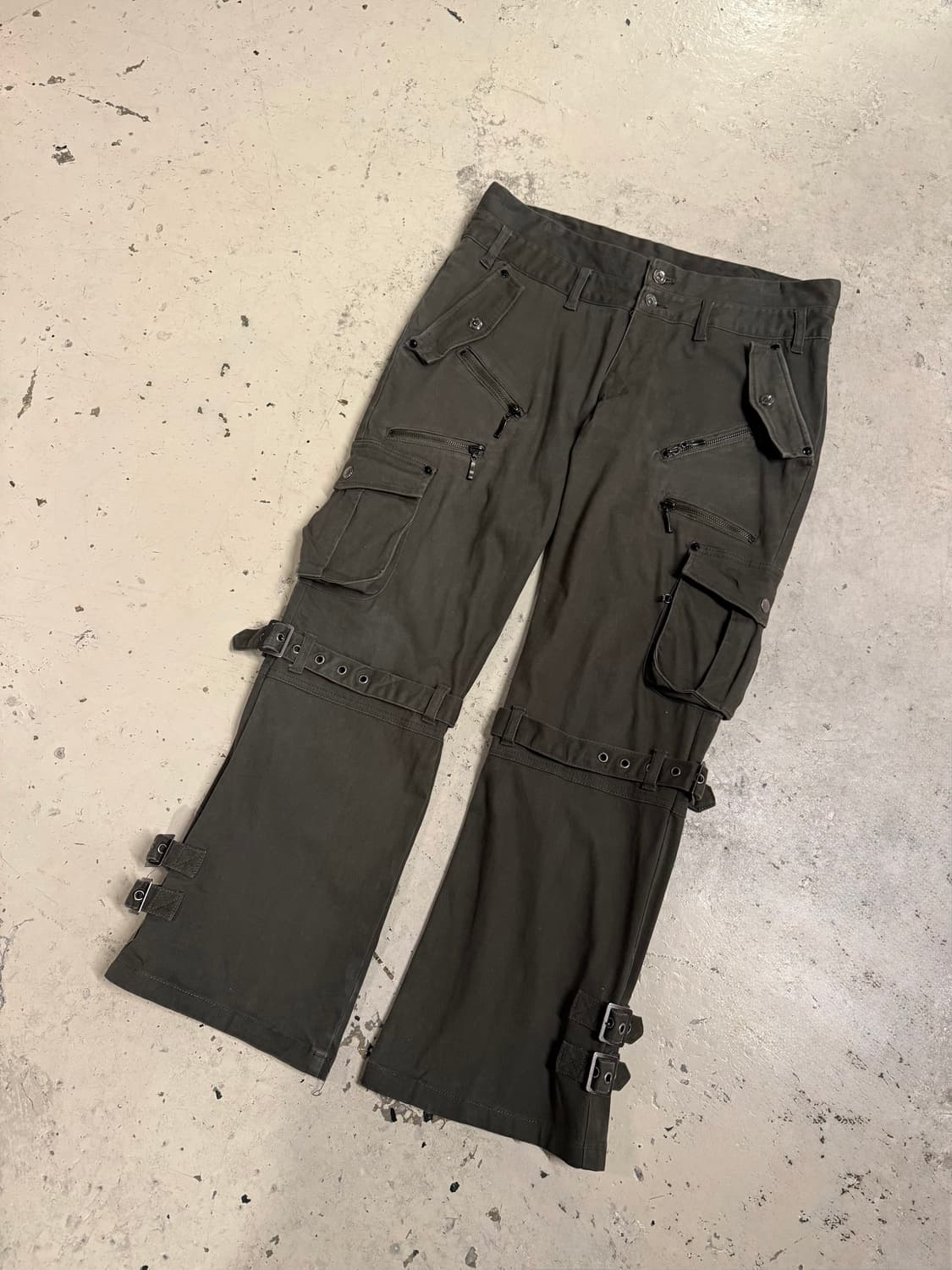 Semantic Design 더블웨이스트 벨티드 포인트 카고팬츠 상품이미지1