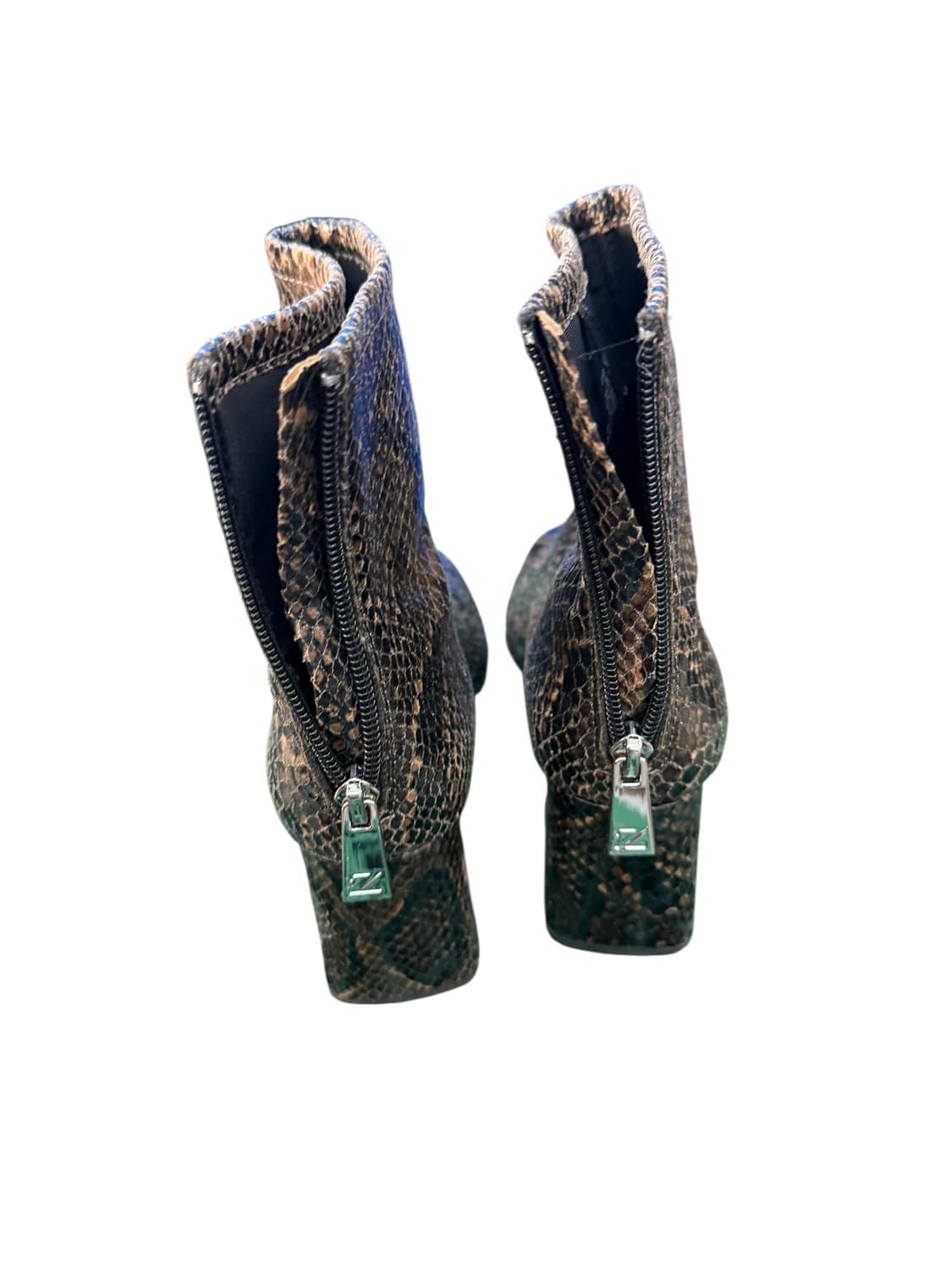 235/ 미사용급 자라 뱀피 무늬 앵클 부츠 상품이미지5