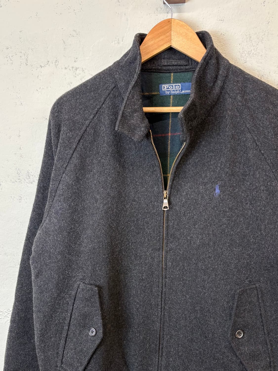 폴로랄프로렌 빈티지 울 바라쿠다 자켓 차콜 상품이미지6