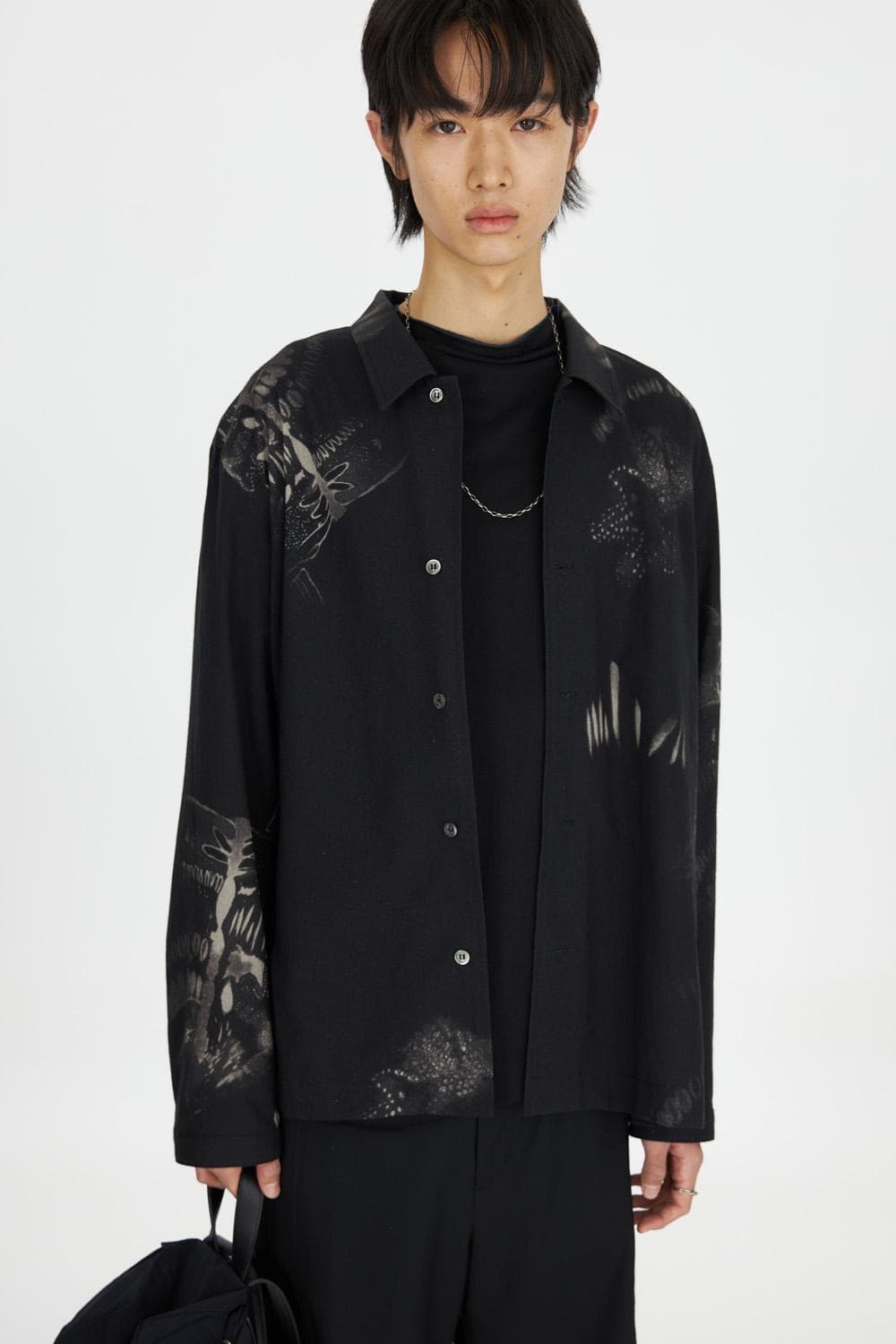 유스 ‘Red plant’ 컨버티블 카라 셔츠 상품이미지5