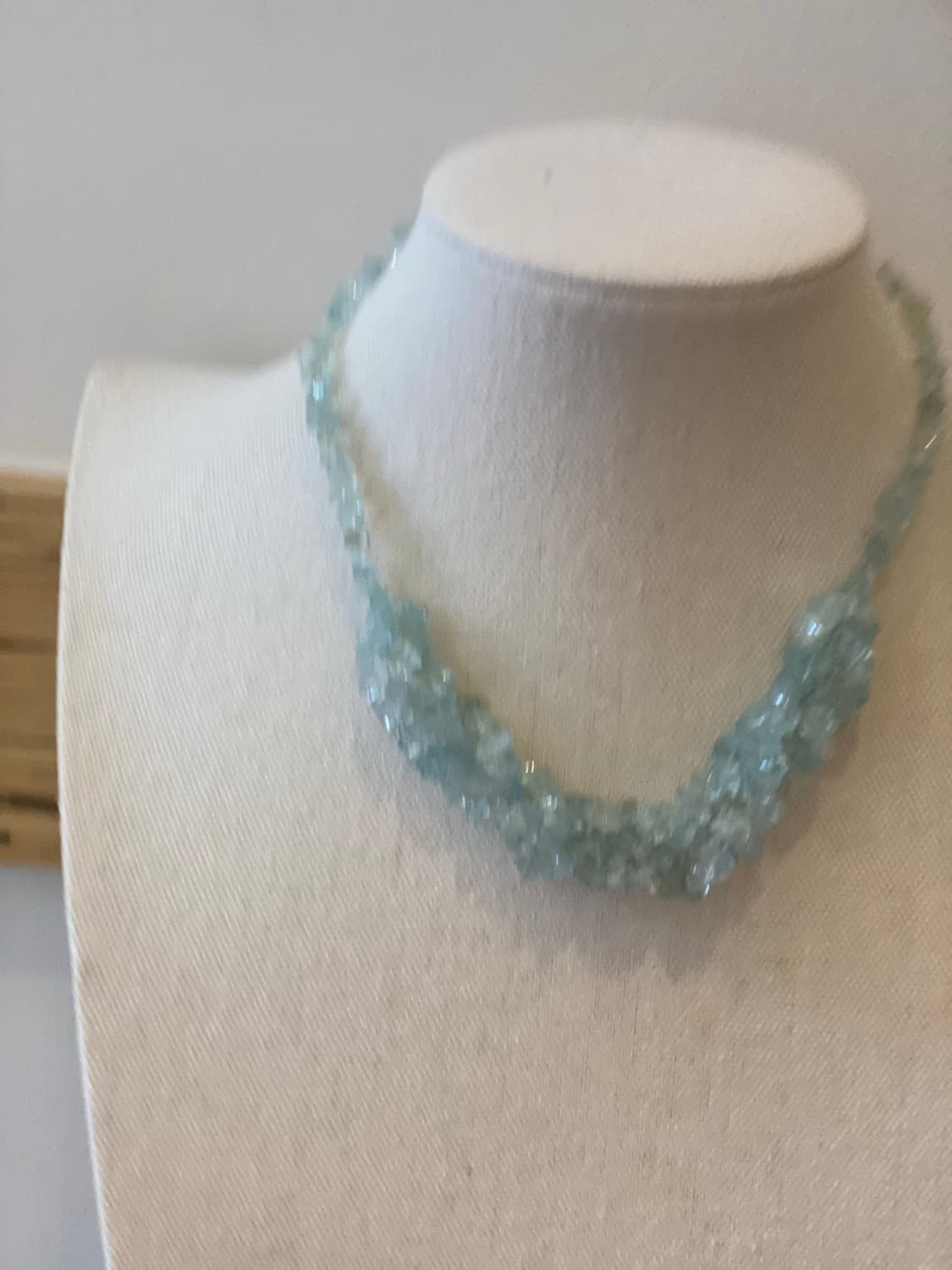 빈티지 아쿠아 블루스톤 비즈 목걸이 상품이미지8