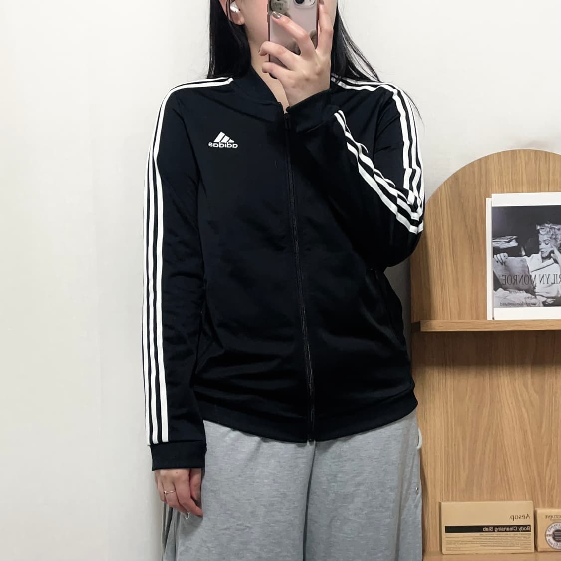 [정품] 아디다스 블랙 3S 삼선 져지 [ M ] 상품이미지2