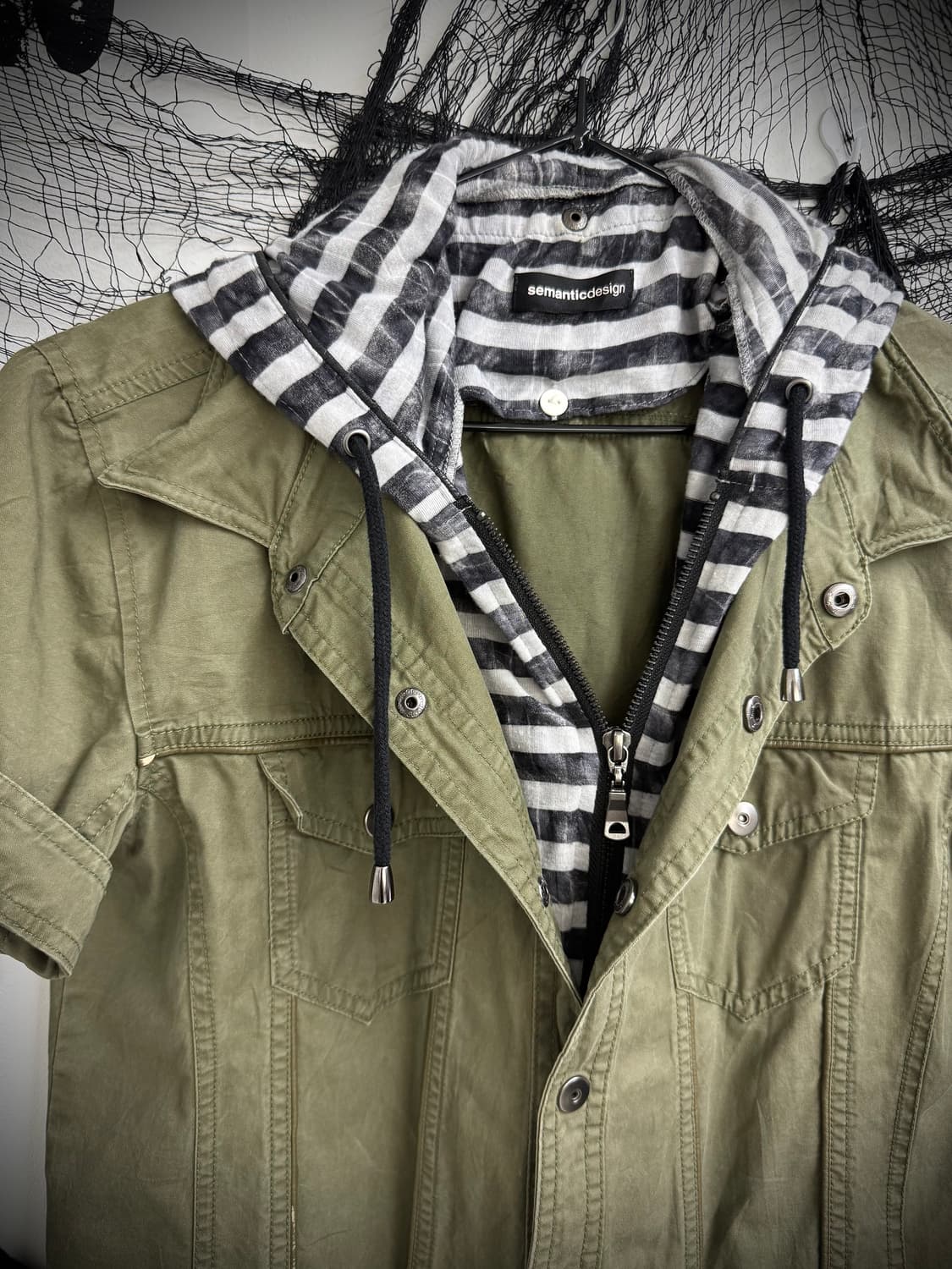 Semantic design hoddie layered shirts 상품이미지2