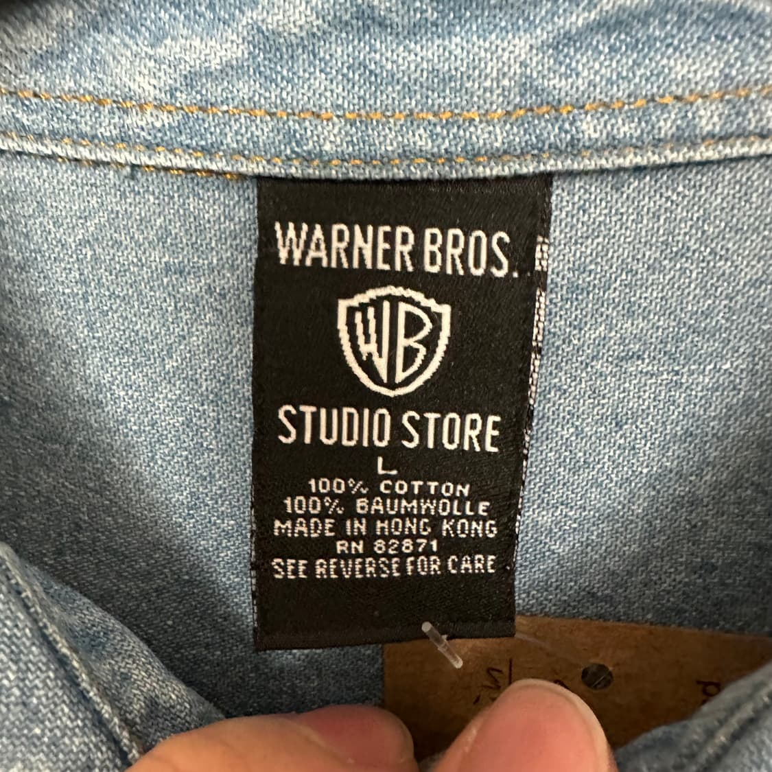 90‘s 워너브로스 태즈 자수 셔츠 상품이미지5